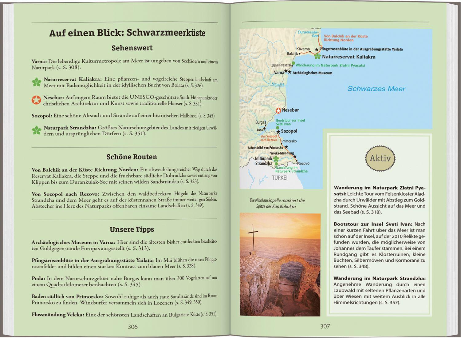 Beispielinhalt (Bild) DUMONT Reise-Handbuch Reiseführer Bulgarien