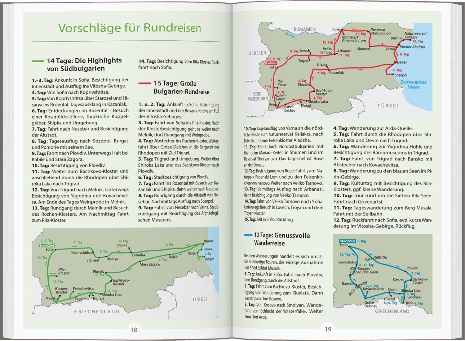 Beispielinhalt (Bild) DUMONT Reise-Handbuch Reiseführer Bulgarien