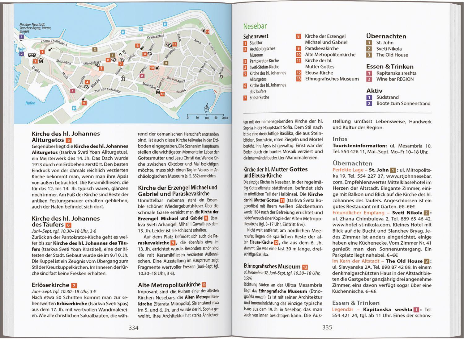 Beispielinhalt (Bild) DUMONT Reise-Handbuch Reiseführer Bulgarien