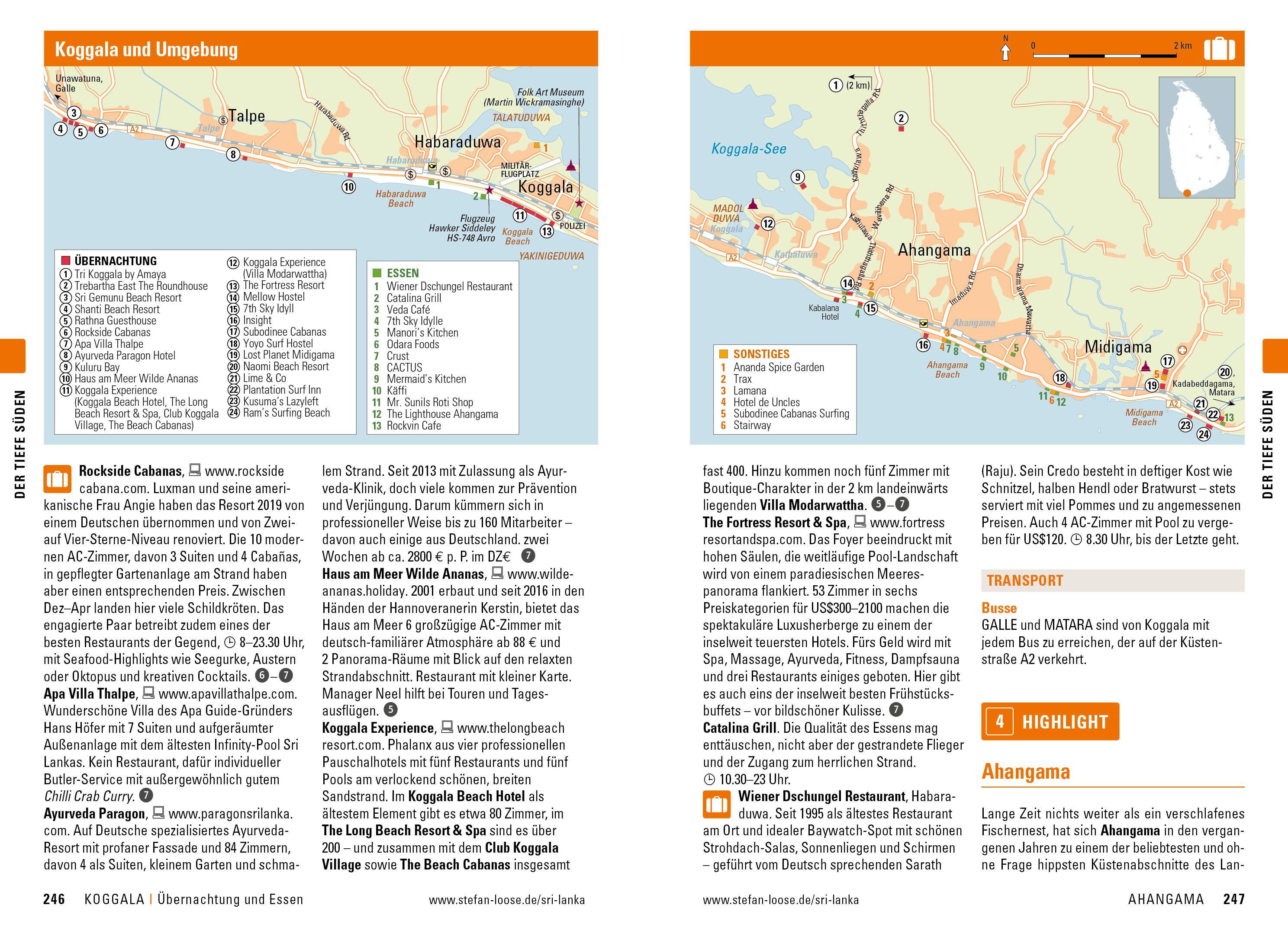 Beispielinhalt (Bild) Stefan Loose Reiseführer Sri Lanka