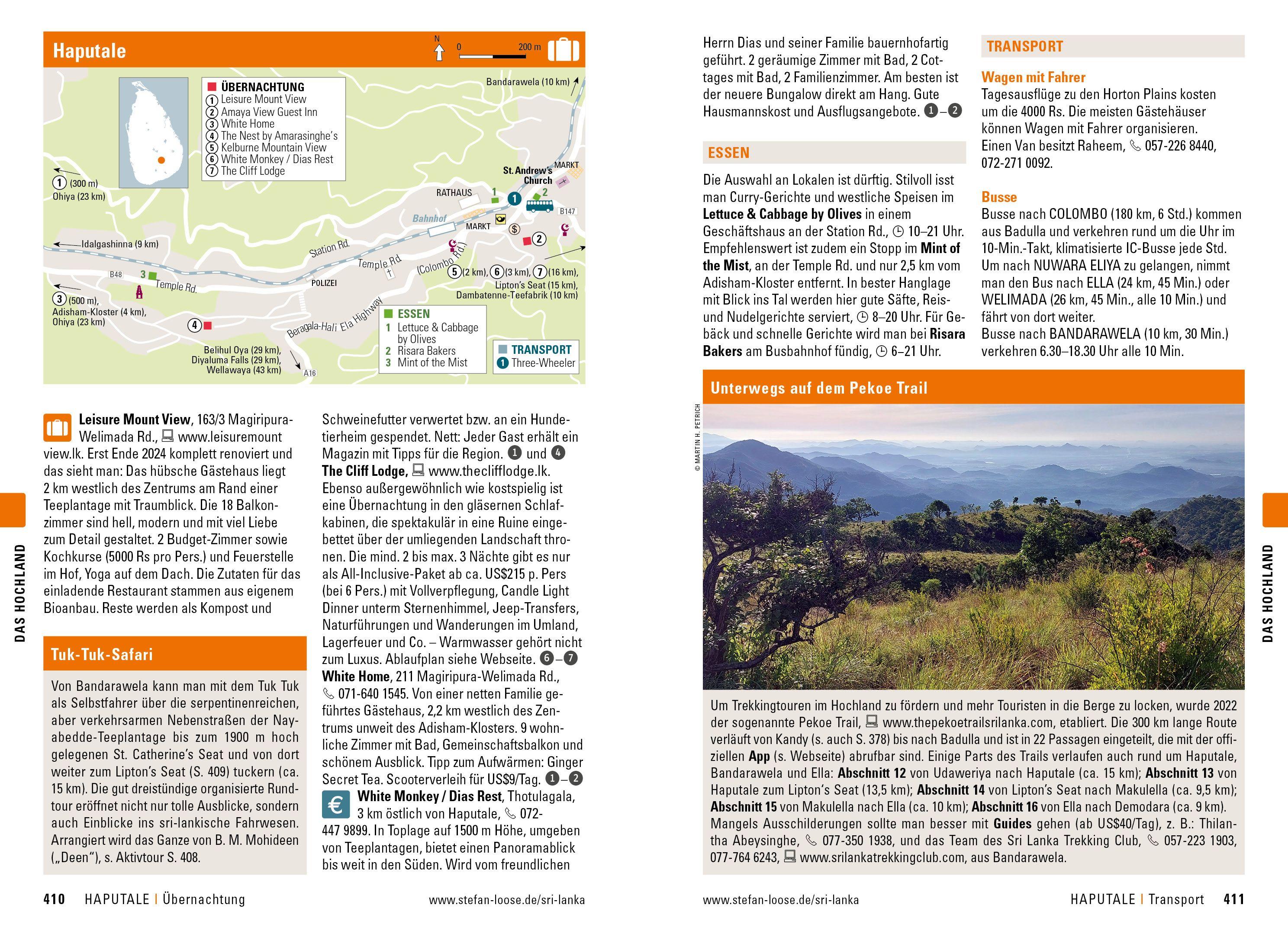 Beispielinhalt (Bild) Stefan Loose Reiseführer Sri Lanka
