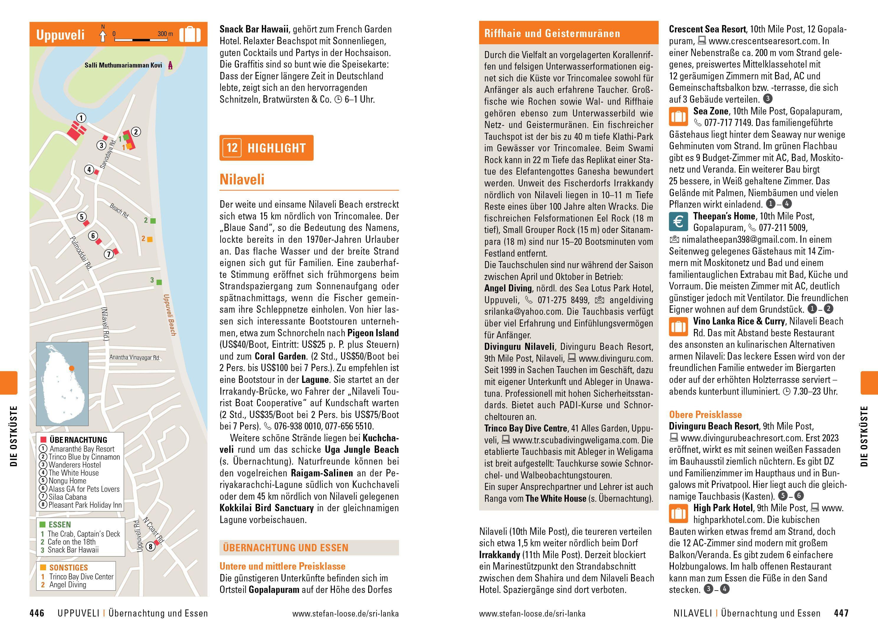 Beispielinhalt (Bild) Stefan Loose Reiseführer Sri Lanka