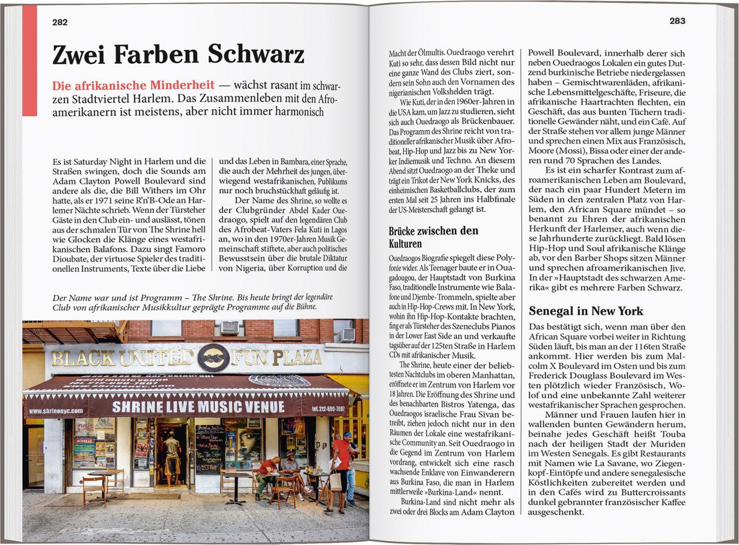 Beispielinhalt (Bild) DUMONT Reise-Taschenbuch Reiseführer New York