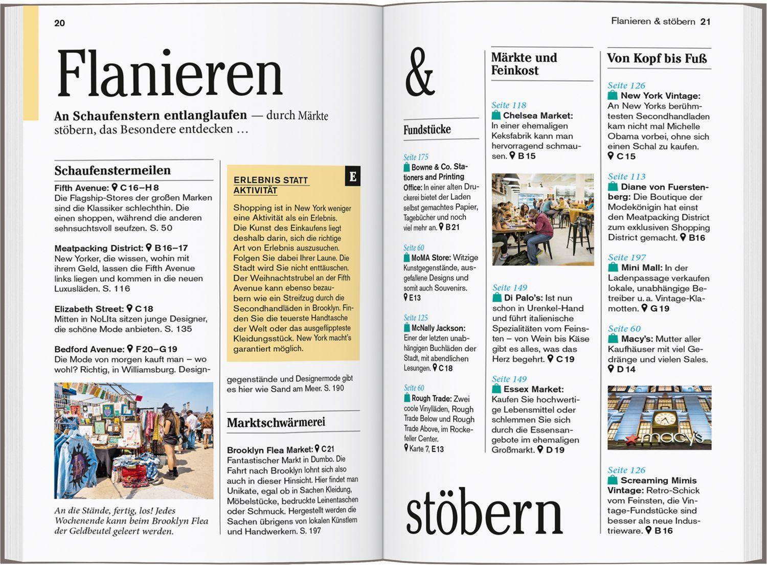 Beispielinhalt (Bild) DUMONT Reise-Taschenbuch Reiseführer New York