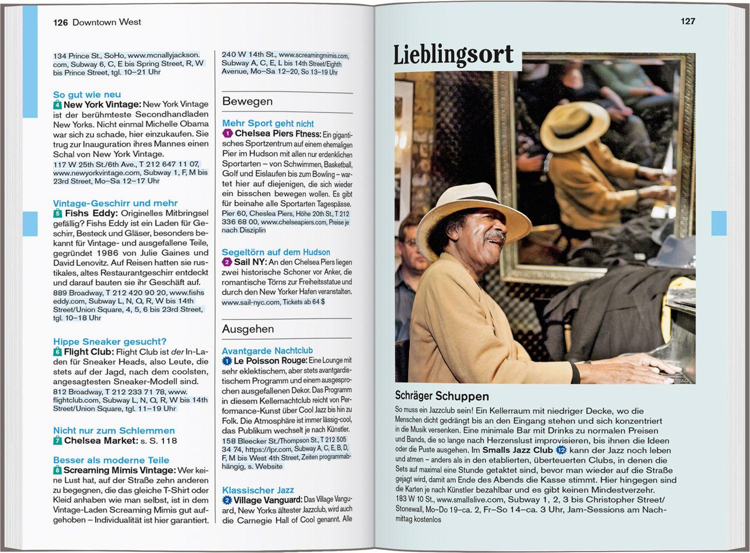 Beispielinhalt (Bild) DUMONT Reise-Taschenbuch Reiseführer New York