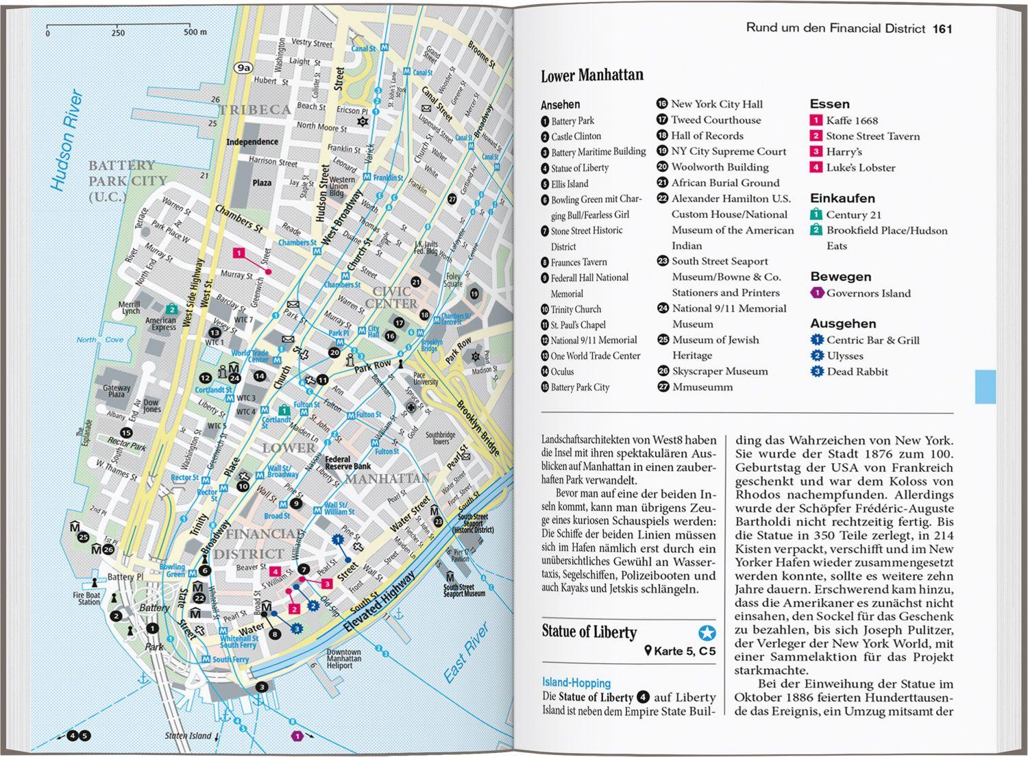 Beispielinhalt (Bild) DUMONT Reise-Taschenbuch Reiseführer New York
