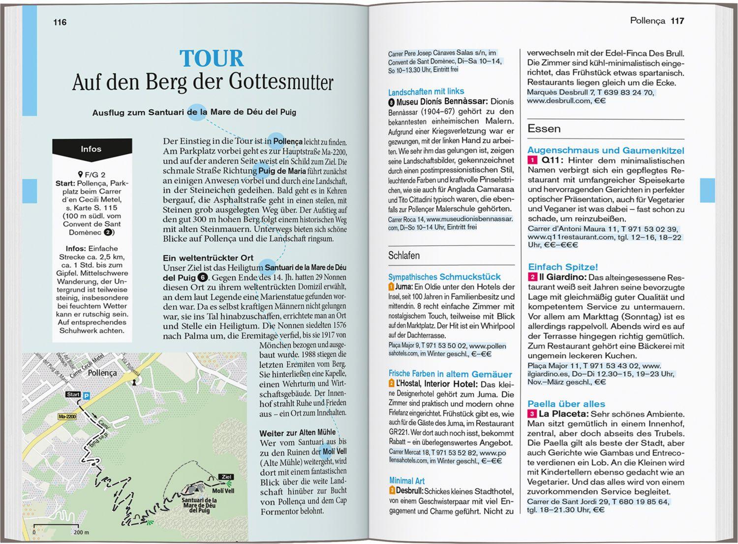 Beispielinhalt (Bild) DUMONT Reise-Taschenbuch Reiseführer Mallorca