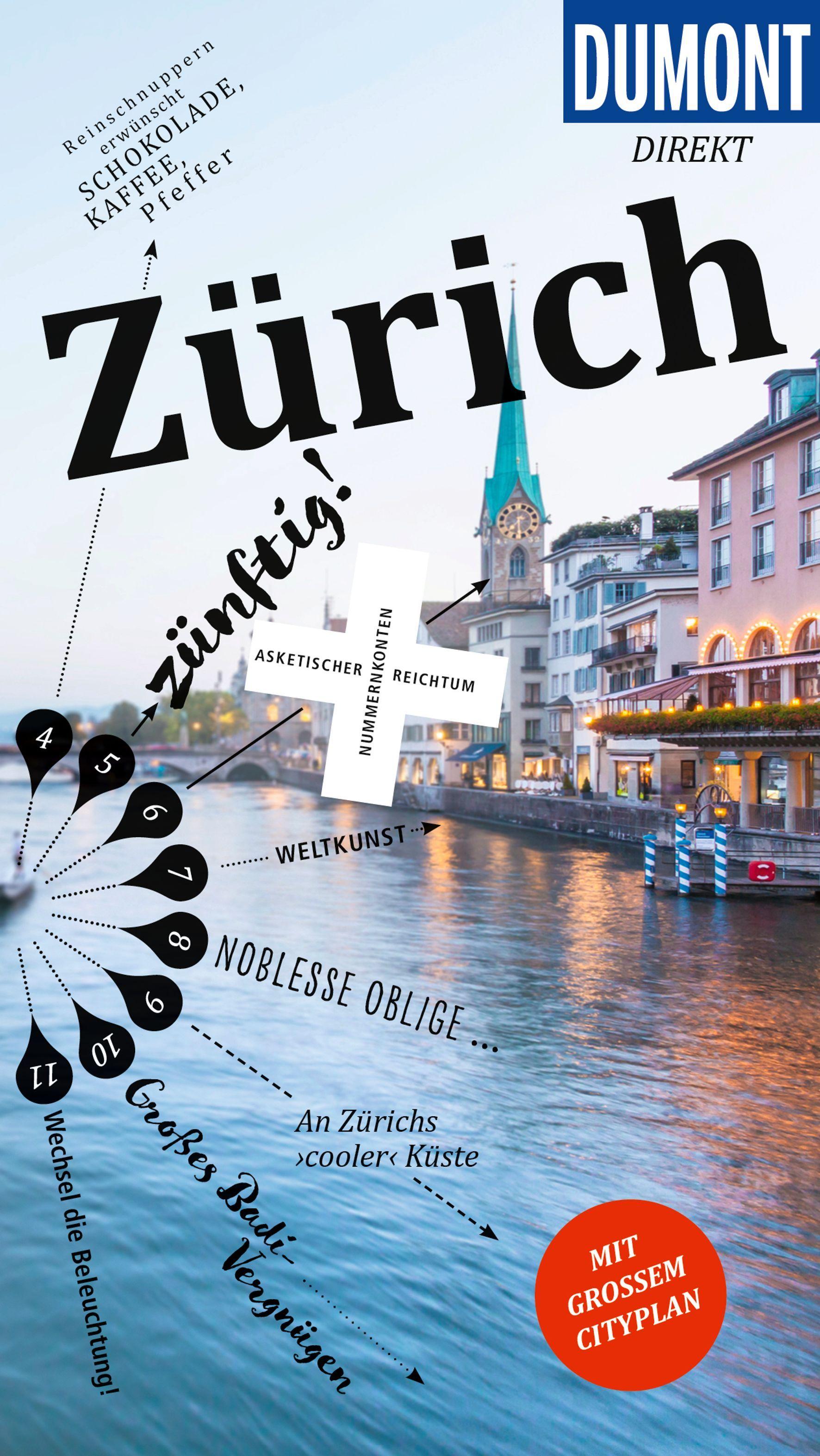 Vorderes Coverbild DUMONT direkt Reiseführer Zürich
