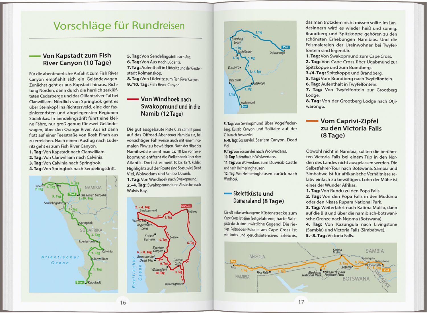 Beispielinhalt (Bild) DUMONT Reise-Handbuch Reiseführer Namibia