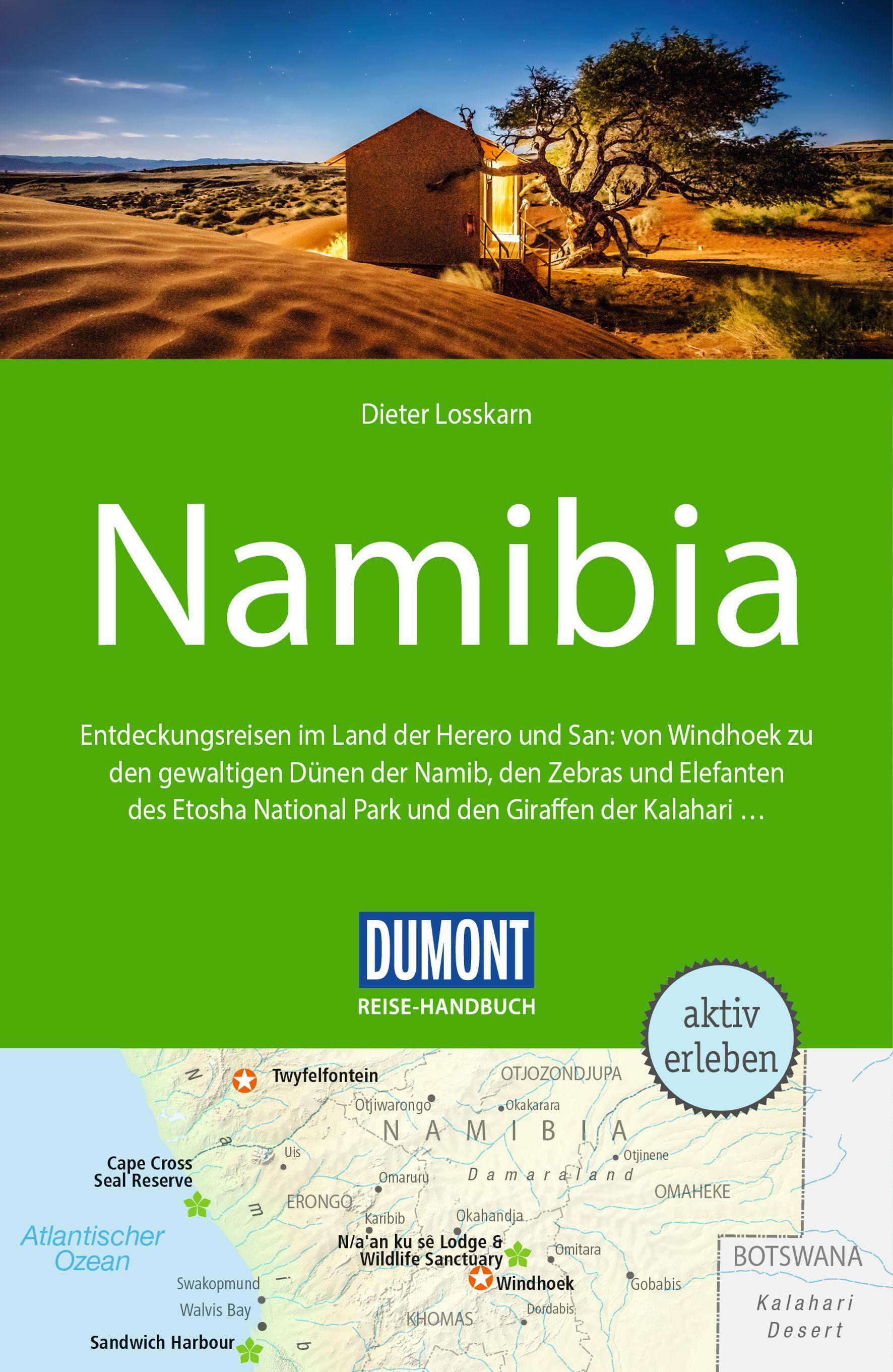 Vorderes Coverbild DUMONT Reise-Handbuch Reiseführer Namibia