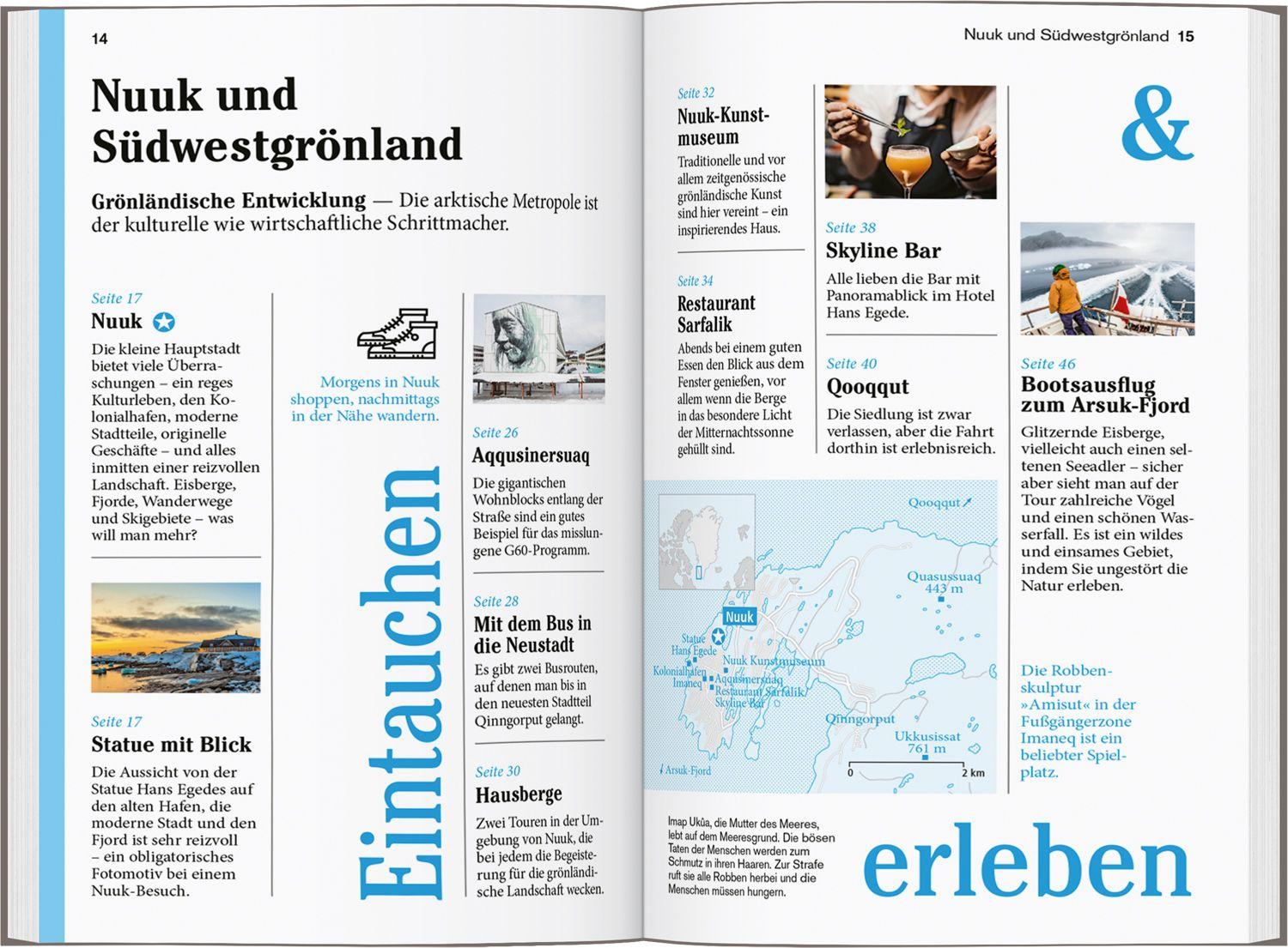 Beispielinhalt (Bild) DUMONT Reise-Taschenbuch Reiseführer Grönland