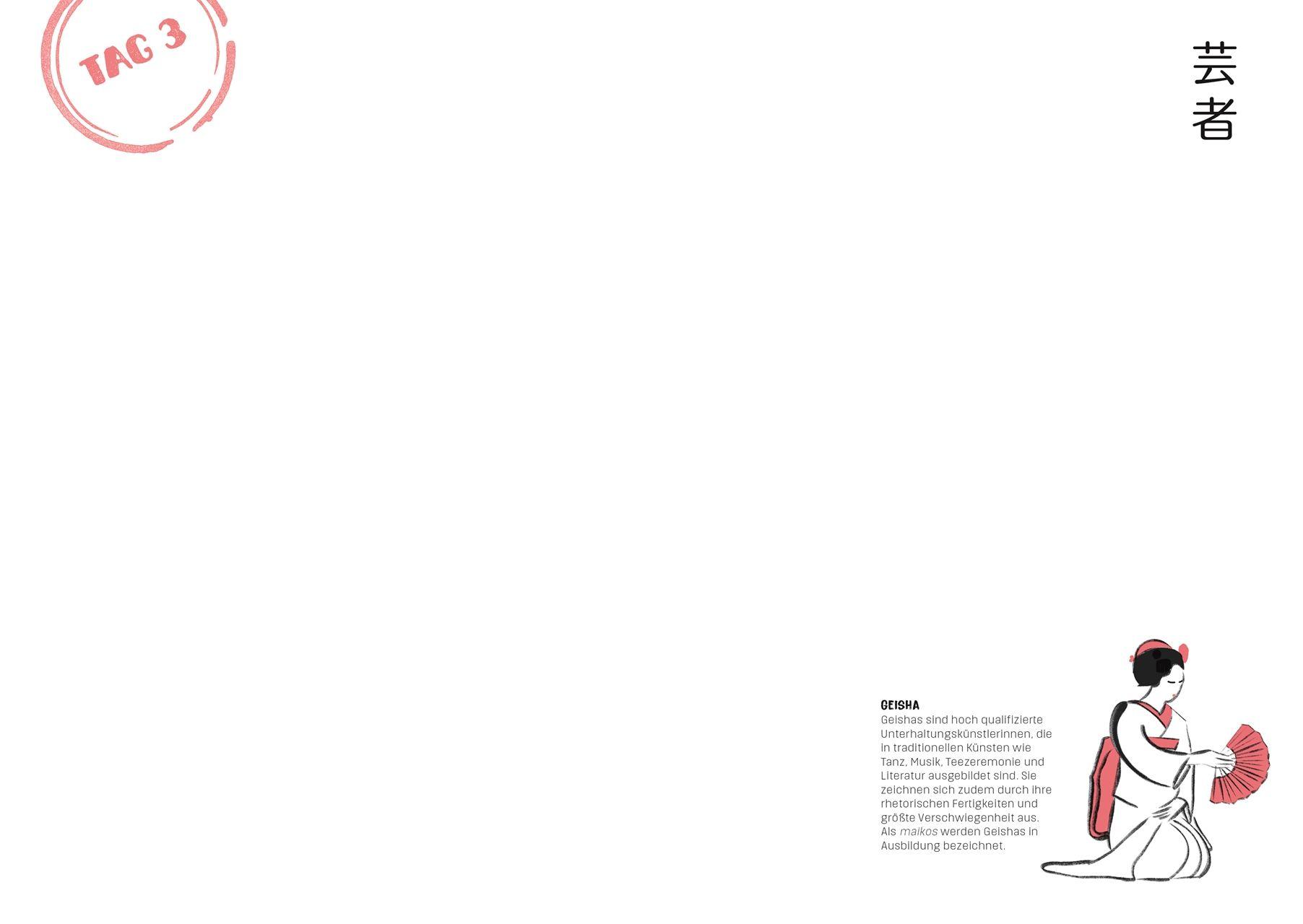 Beispielinhalt (Bild) Reisetagebuch Japan