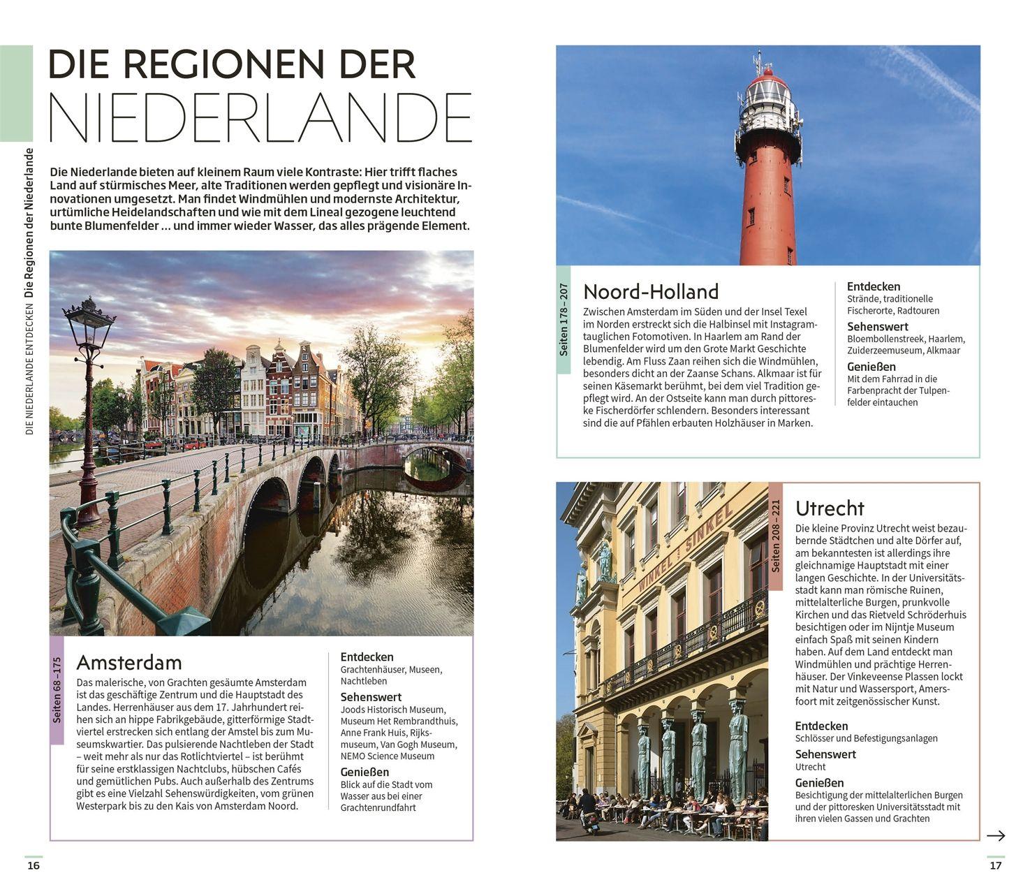 Beispielinhalt (Bild) Vis-à-Vis Reiseführer Niederlande