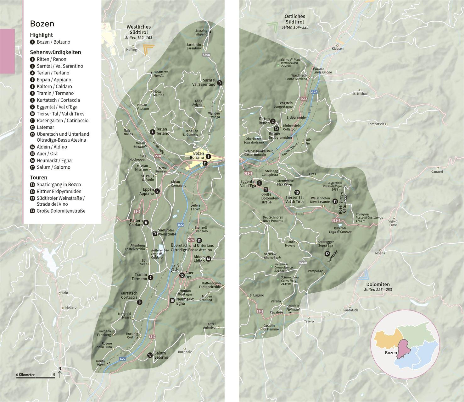 Beispielinhalt (Bild) Vis-à-Vis Reiseführer Südtirol