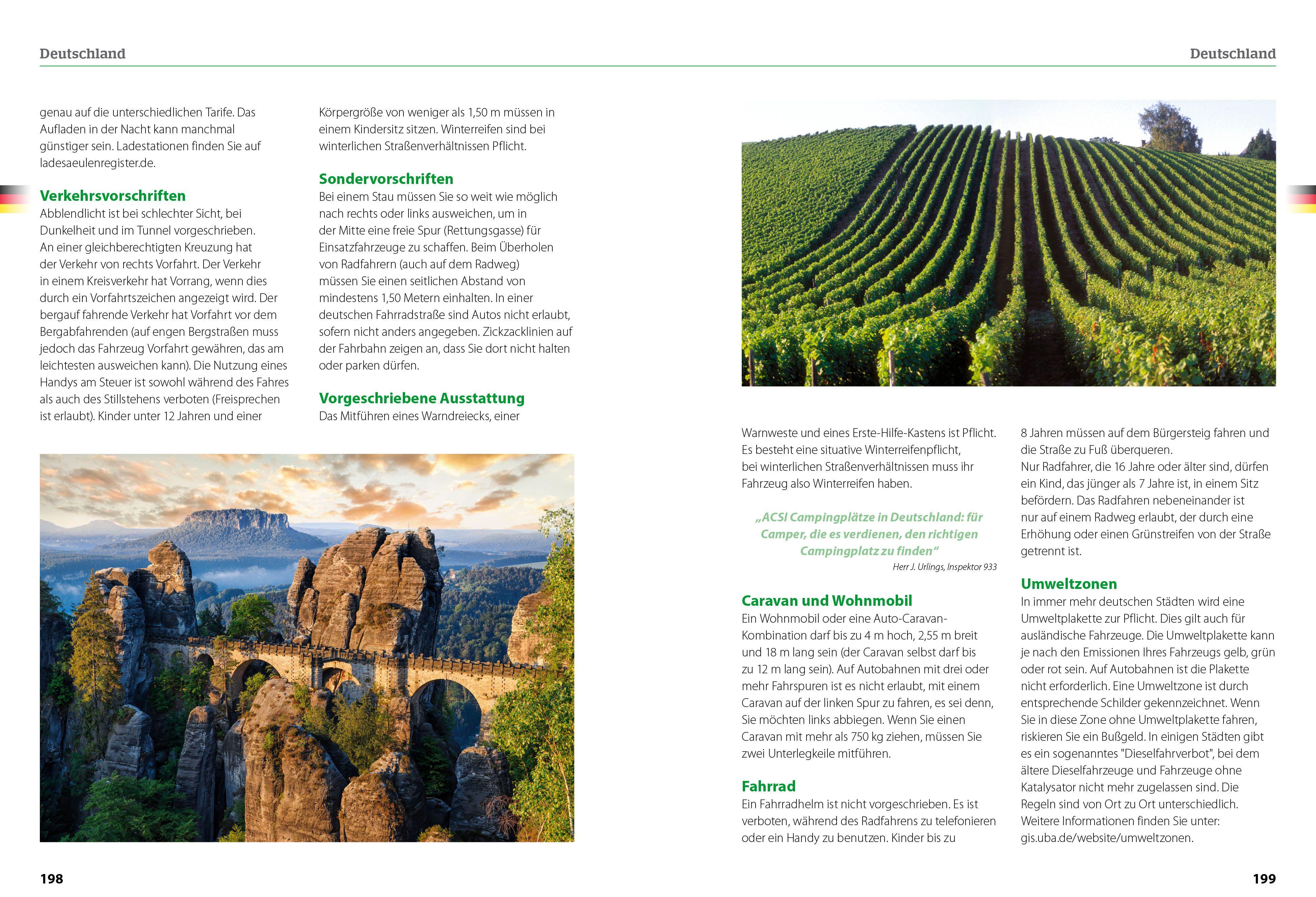 Beispielinhalt (Bild) ACSI Campingführer Deutschland 2026