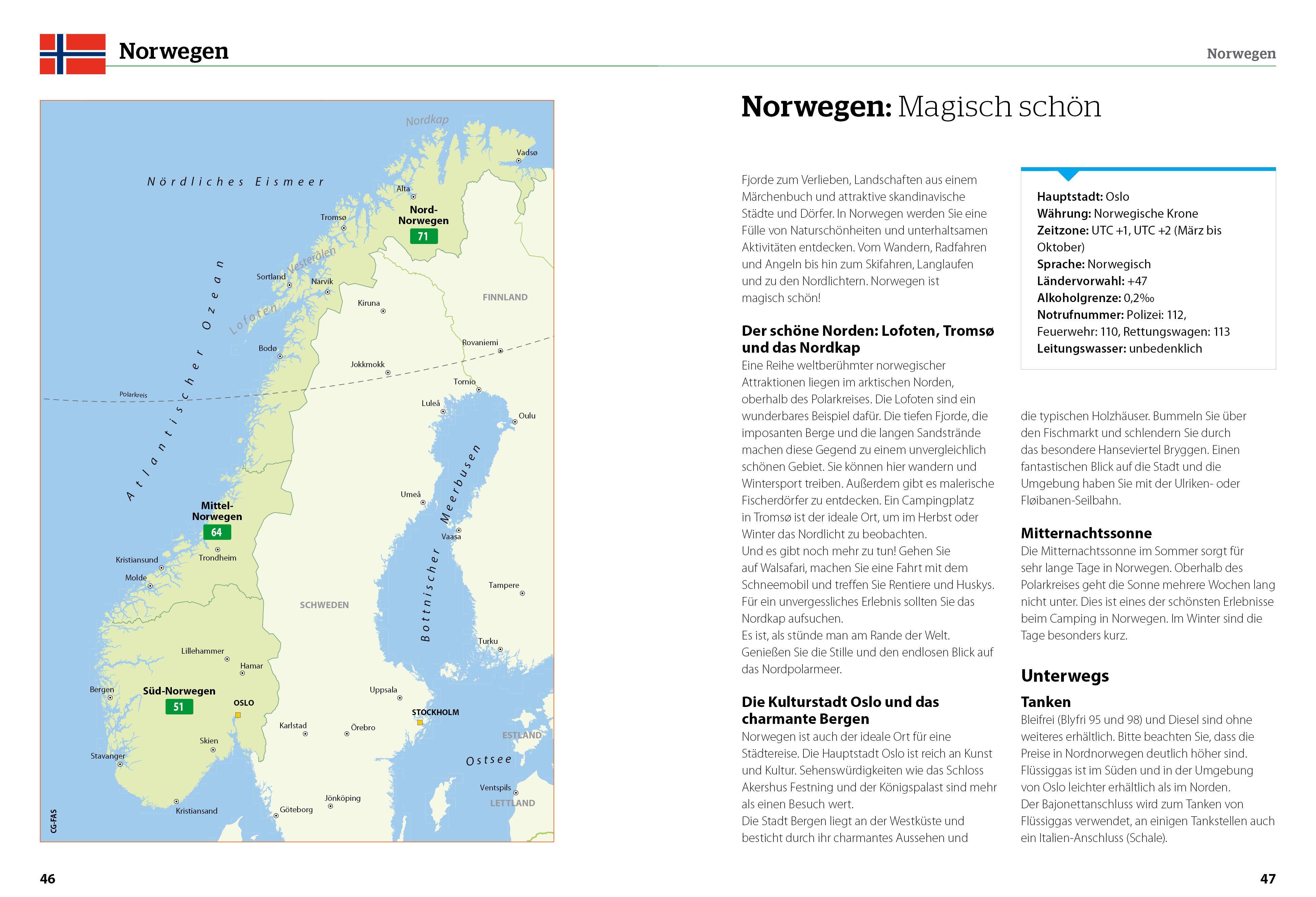 Beispielinhalt (Bild) ACSI CampingCard & Stellplatzführer 2026