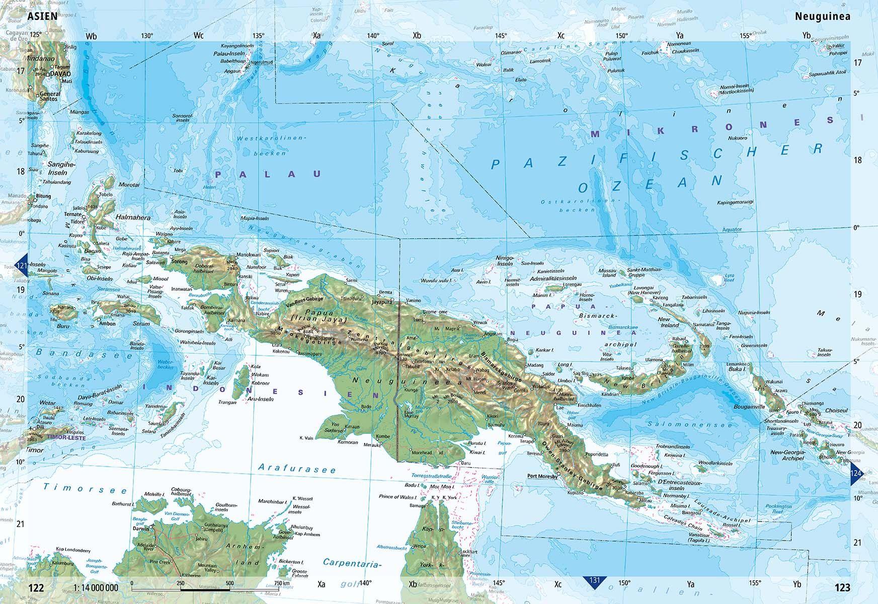 Beispielinhalt (Bild) Der Pocket Weltatlas