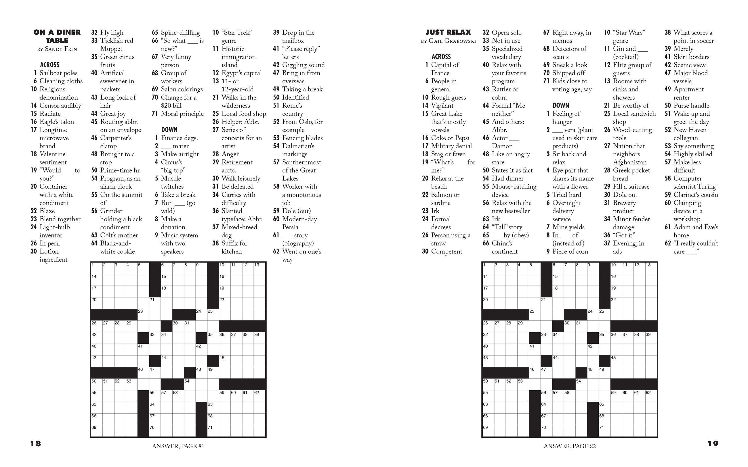 Beispielinhalt (Bild) Easy as Pie Crosswords: Truly Easy!