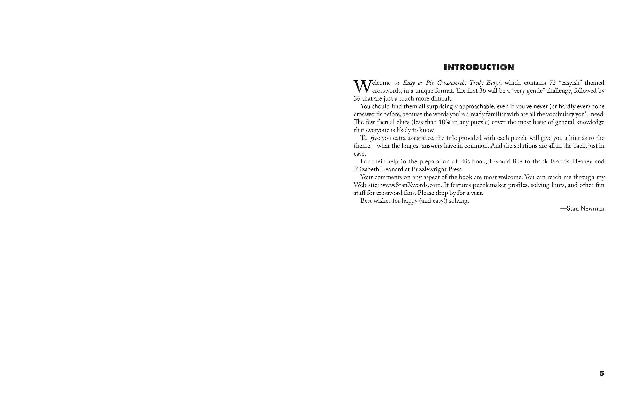 Beispielinhalt (Bild) Easy as Pie Crosswords: Truly Easy!