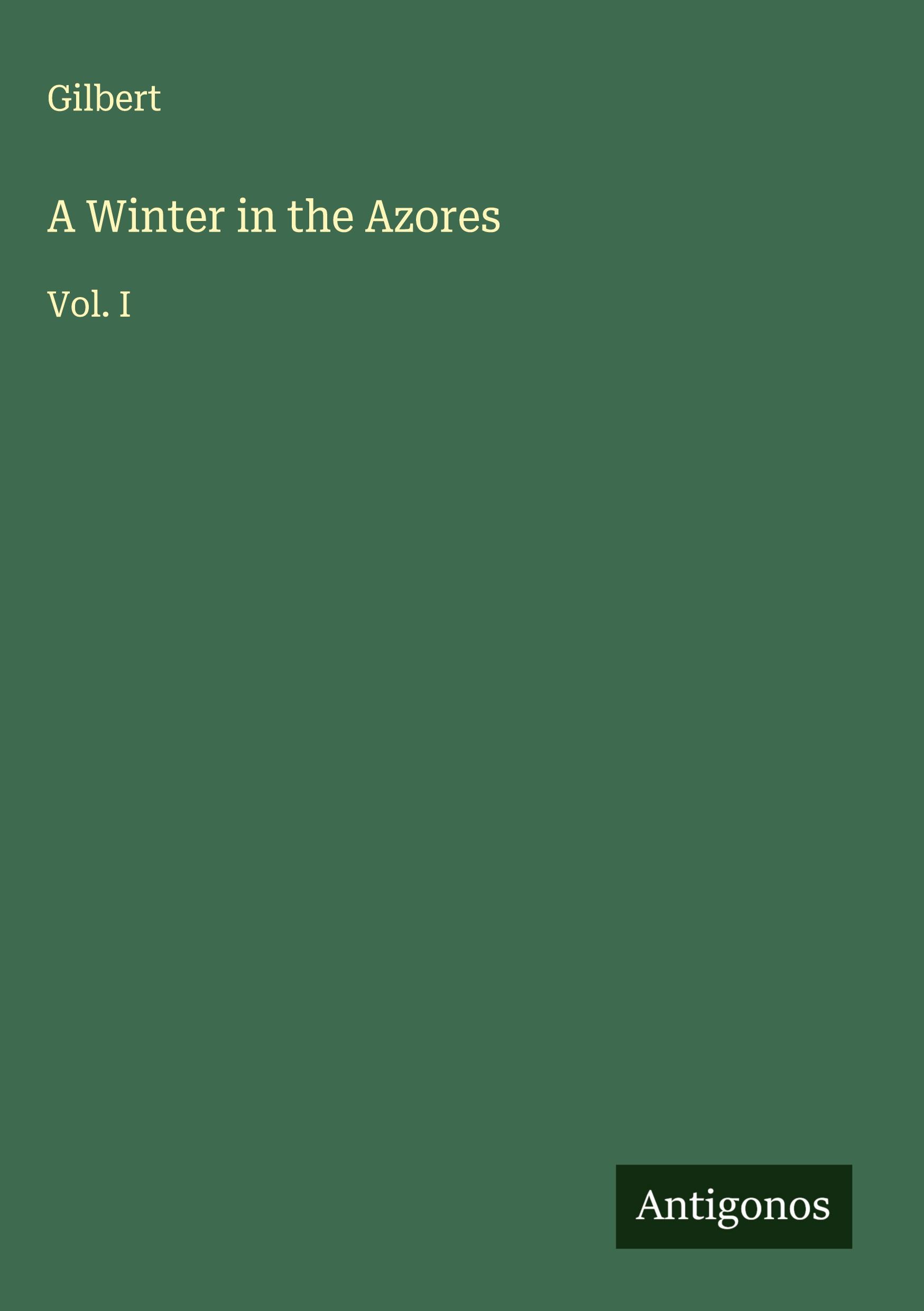 Vorderes Coverbild A Winter in the Azores