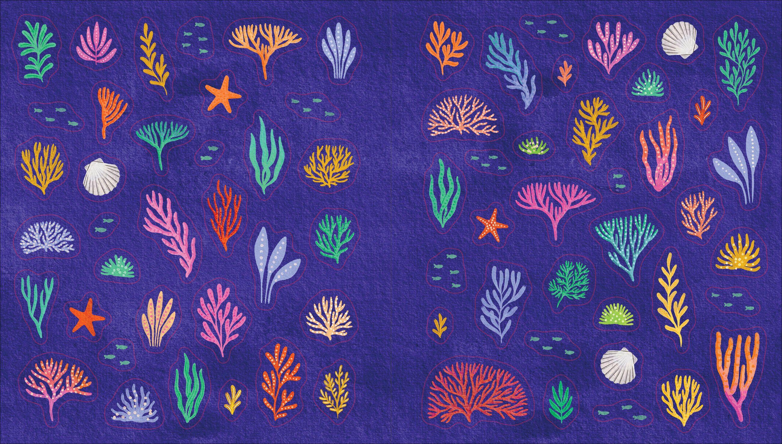 Beispielinhalt (Bild) An Ocean Lover's Sticker Book