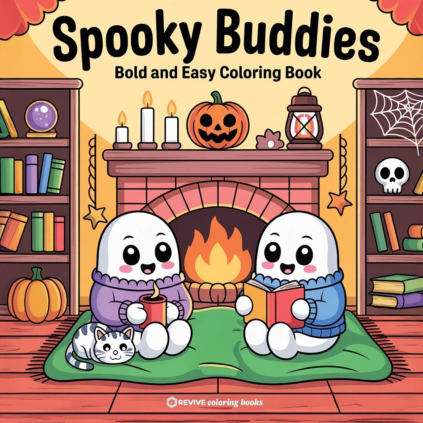 Vorderes Coverbild Bold & Easy Spooky Buddies Coloring Book