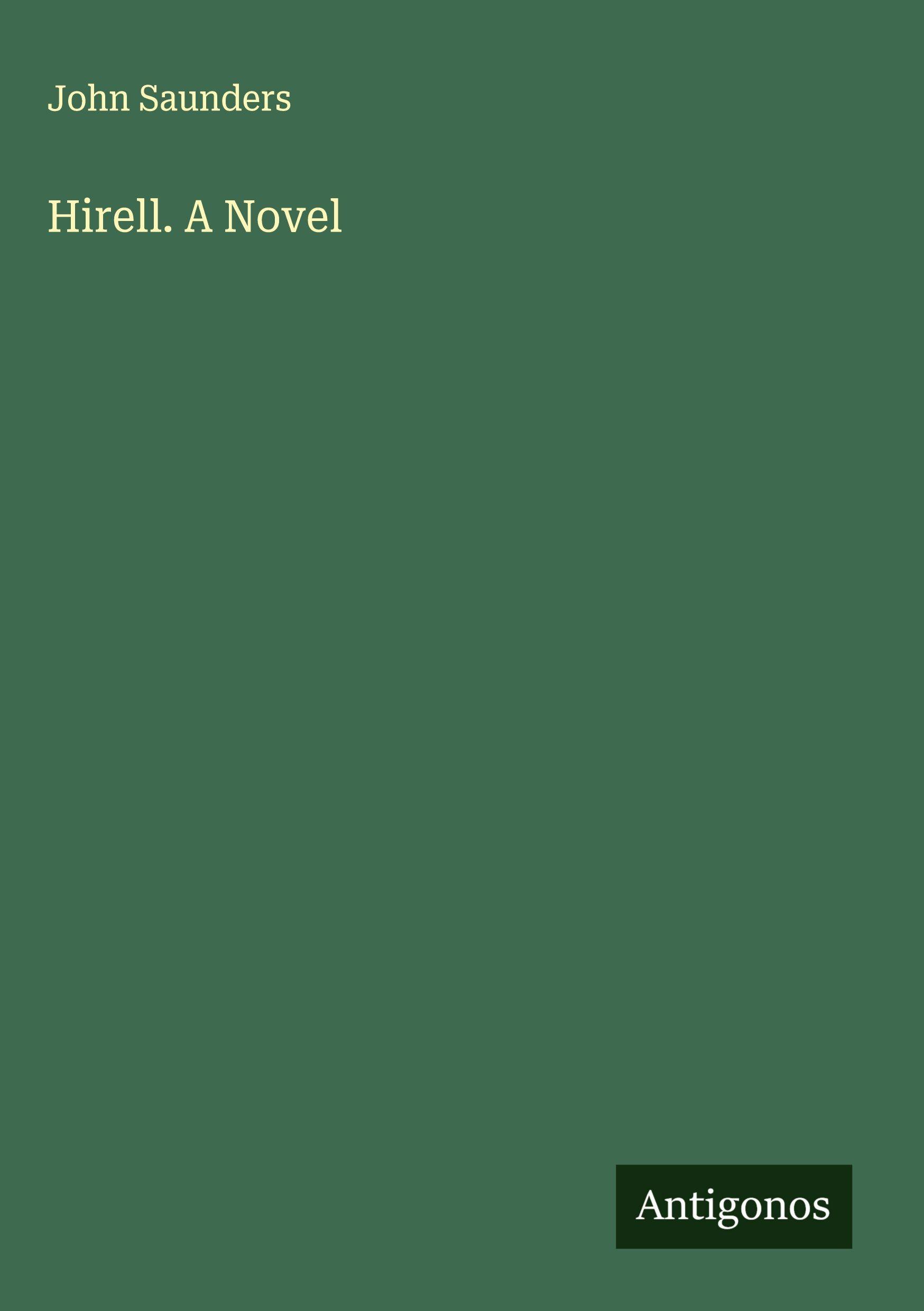 Vorderes Coverbild Hirell. A Novel
