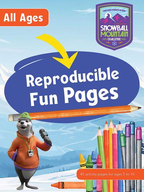 Vorderes Coverbild Vbs 2026 Snowball Mountain Challenge All Ages Reproducible Fun Pages