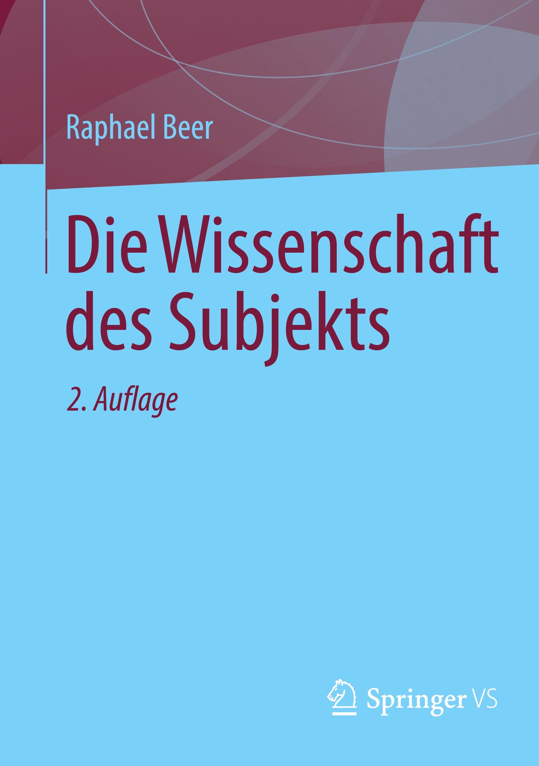Vorderes Coverbild Die Wissenschaft des Subjekts