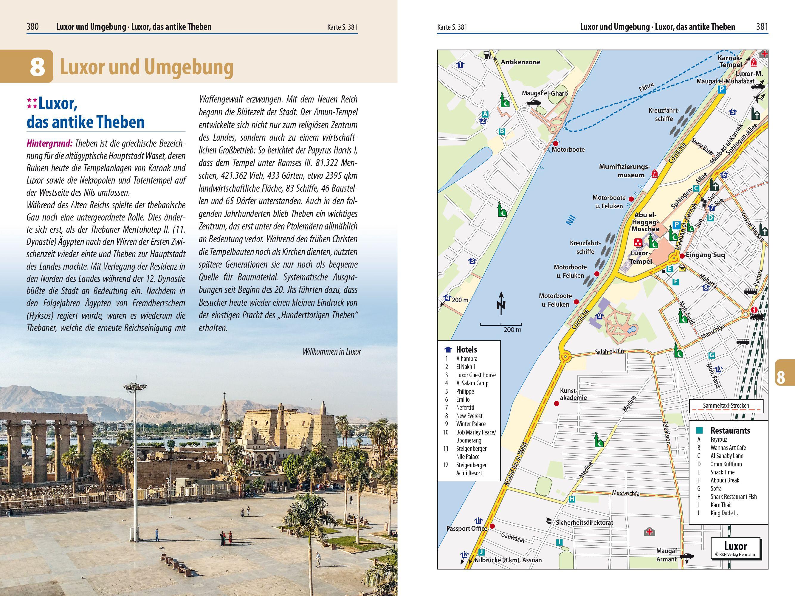 Beispielinhalt (Bild) Reise Know-How Reiseführer Ägypten