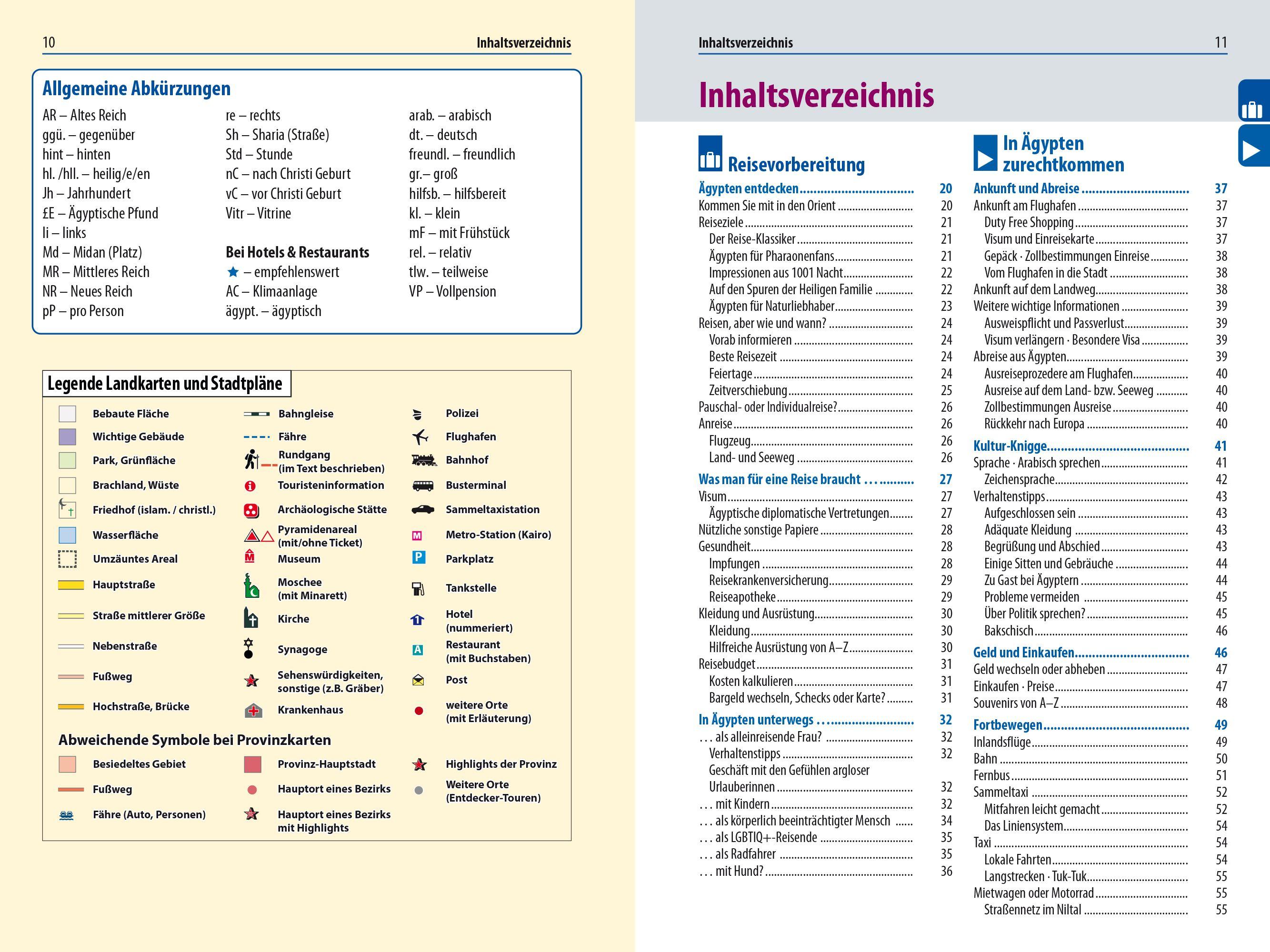Beispielinhalt (Bild) Reise Know-How Reiseführer Ägypten