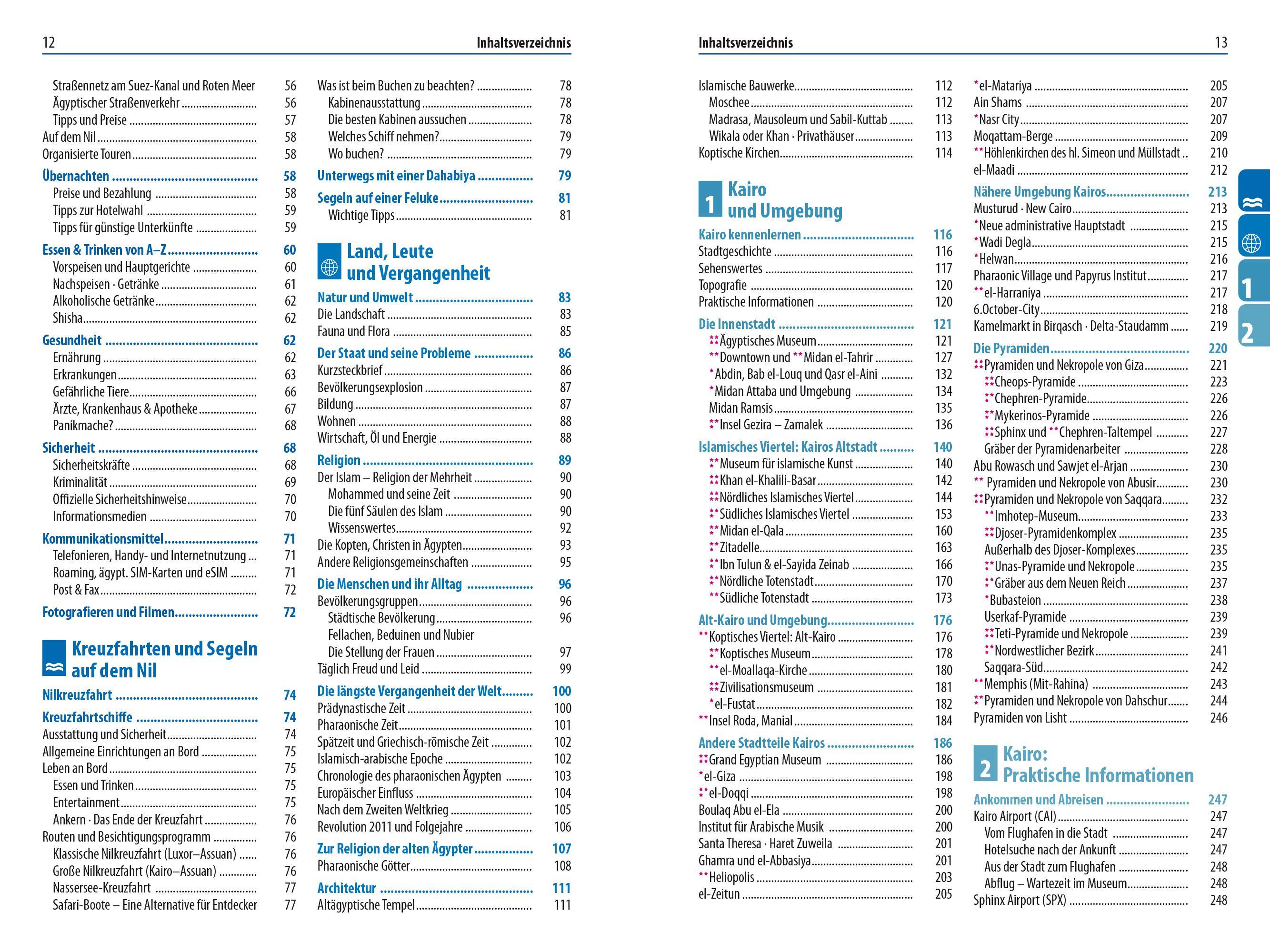 Beispielinhalt (Bild) Reise Know-How Reiseführer Ägypten