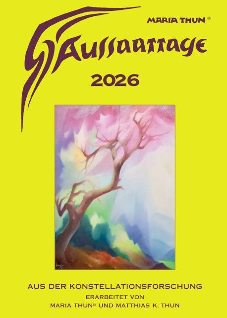 Vorderes Coverbild Aussaattage 2026 Maria Thun