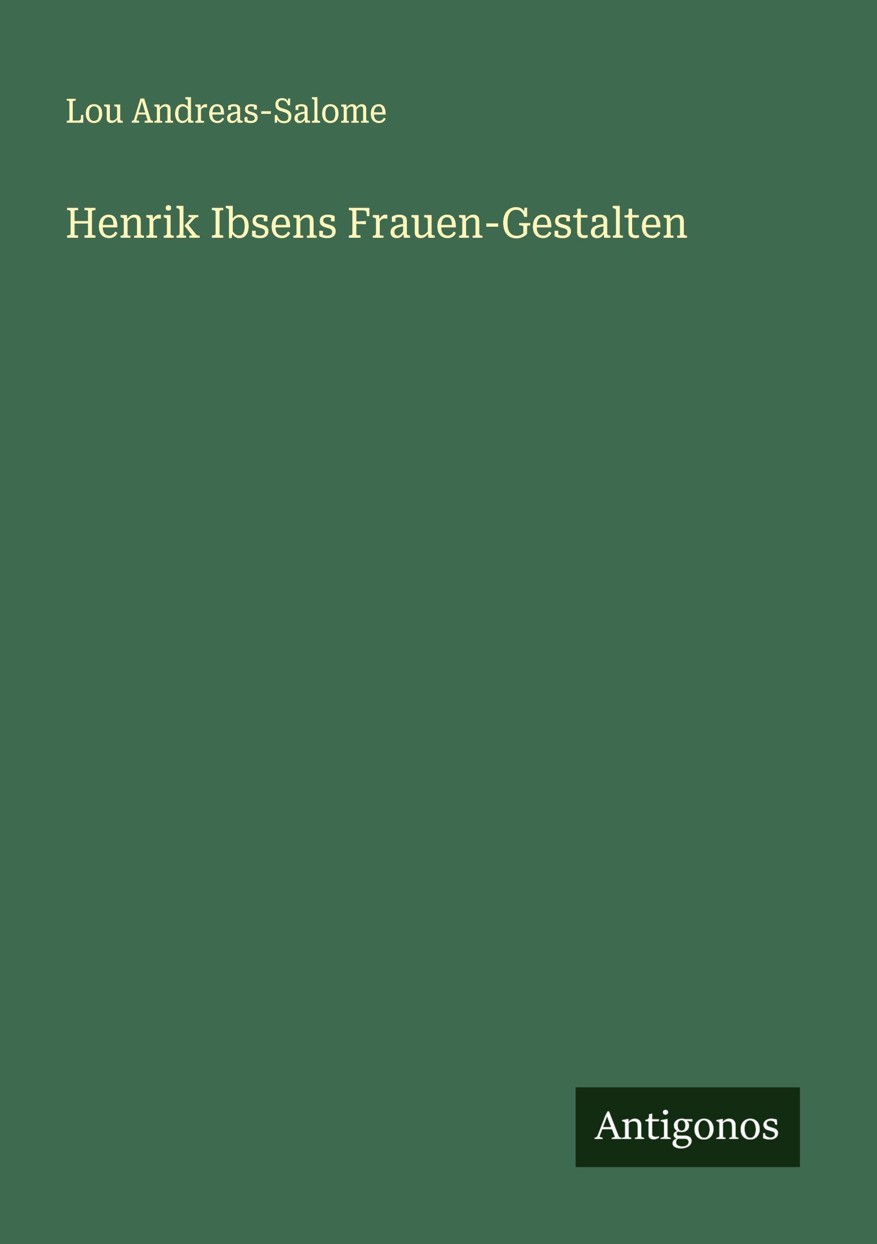 Vorderes Coverbild Henrik Ibsens Frauen-Gestalten