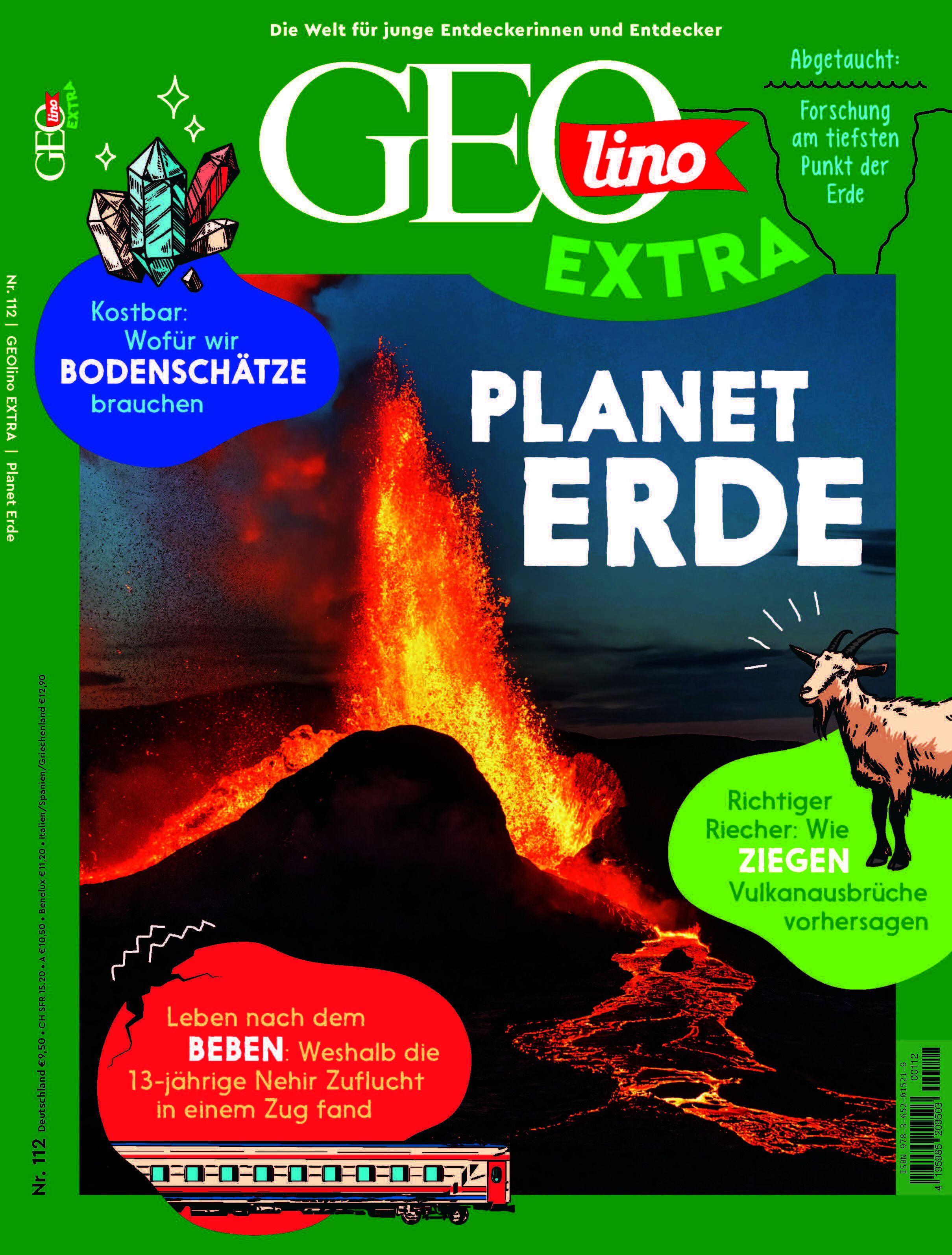 Vorderes Coverbild GEOlino extra 112/2025 - Planet Erde