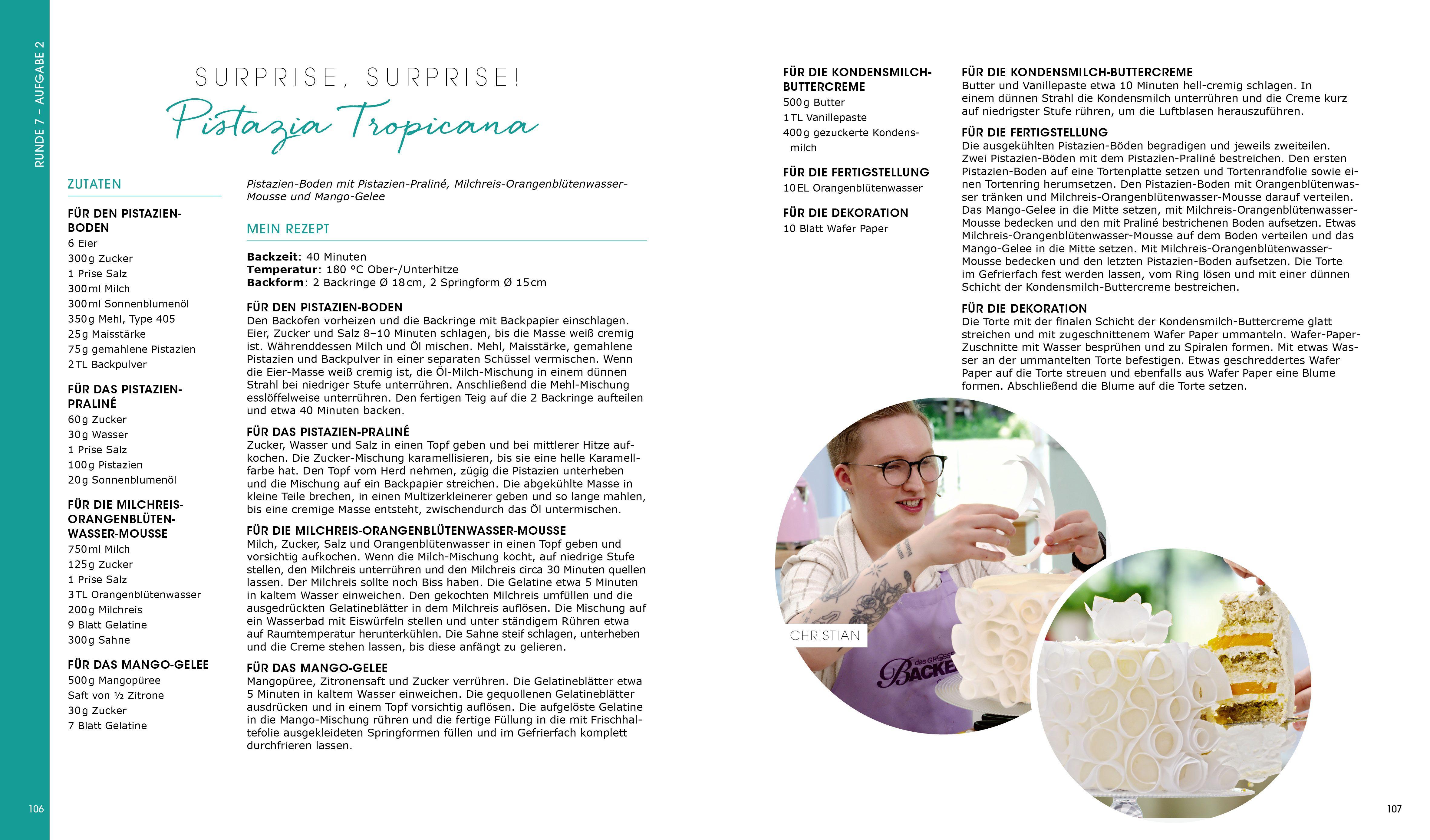 Beispielinhalt (Bild) Das große Backen - Das Siegerbuch 2025/2026