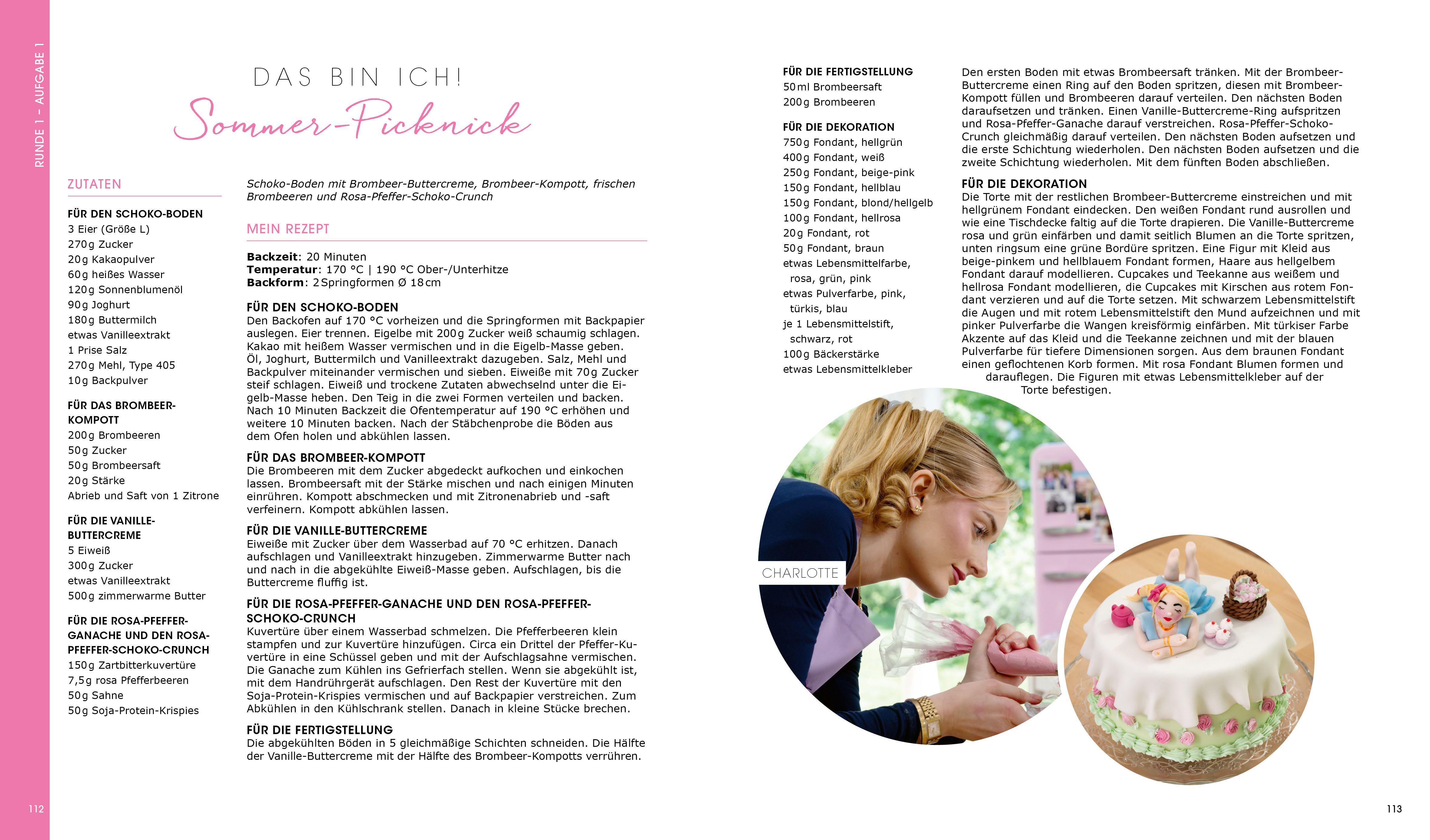 Beispielinhalt (Bild) Das große Backen - Das Siegerbuch 2025/2026