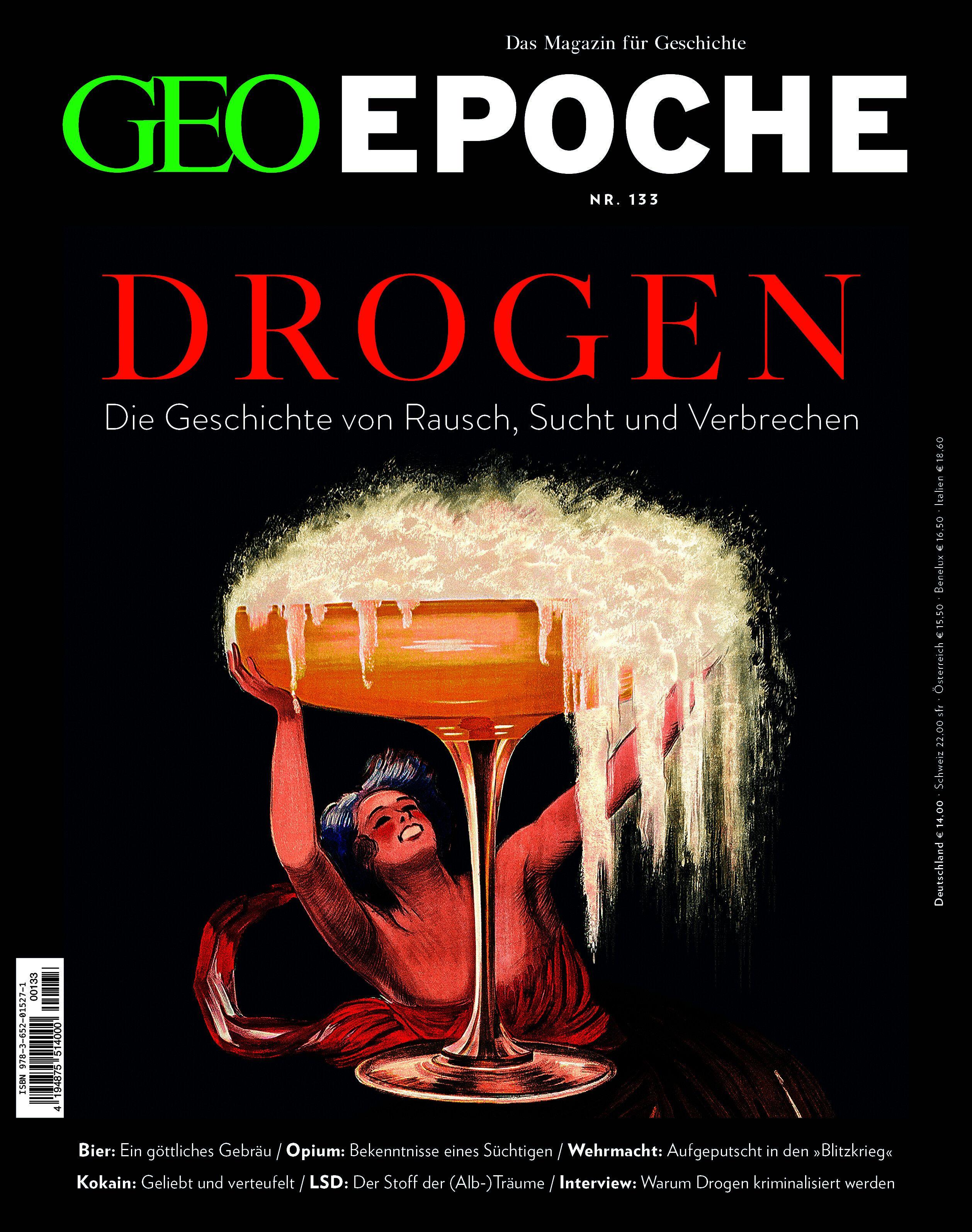 Vorderes Coverbild GEO Epoche 133/2025 - Drogen