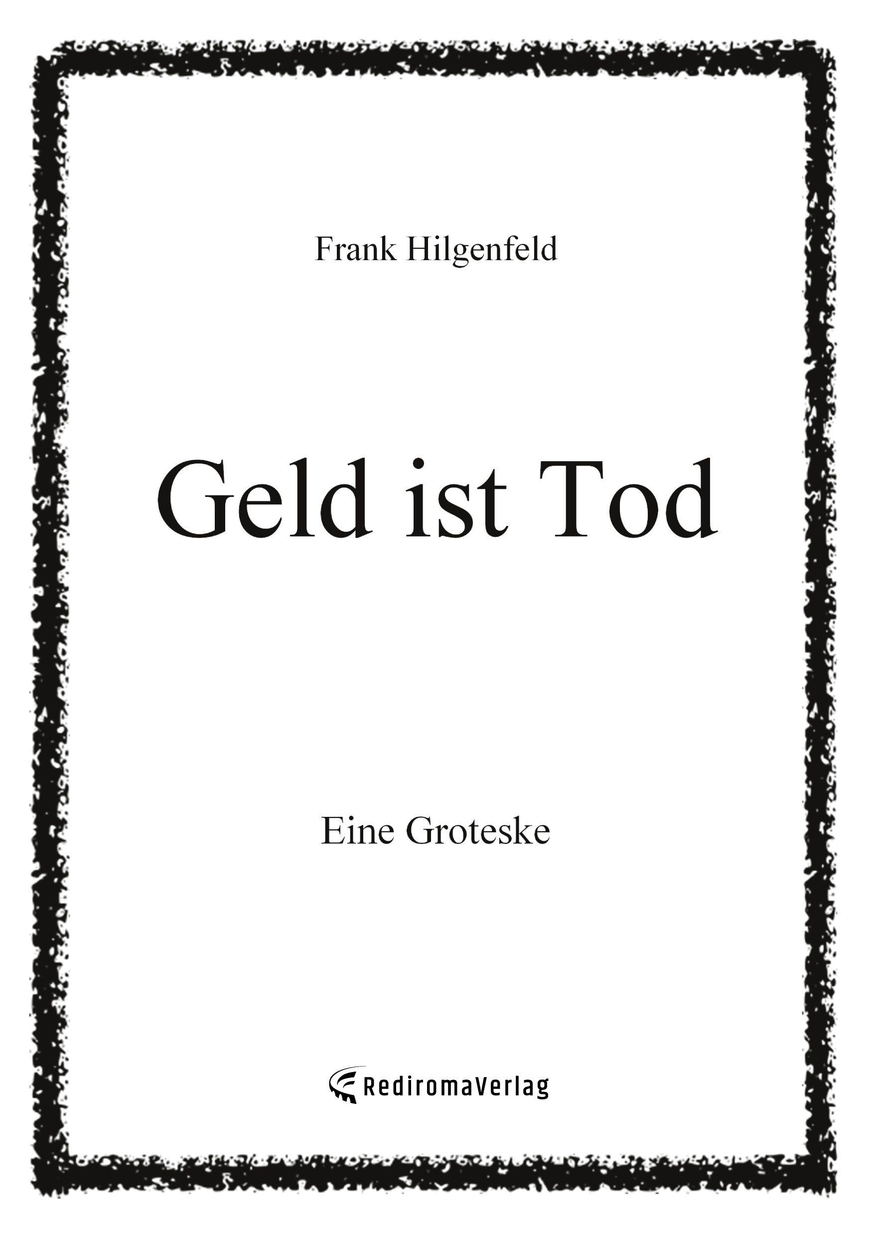 Vorderes Coverbild Geld ist Tod