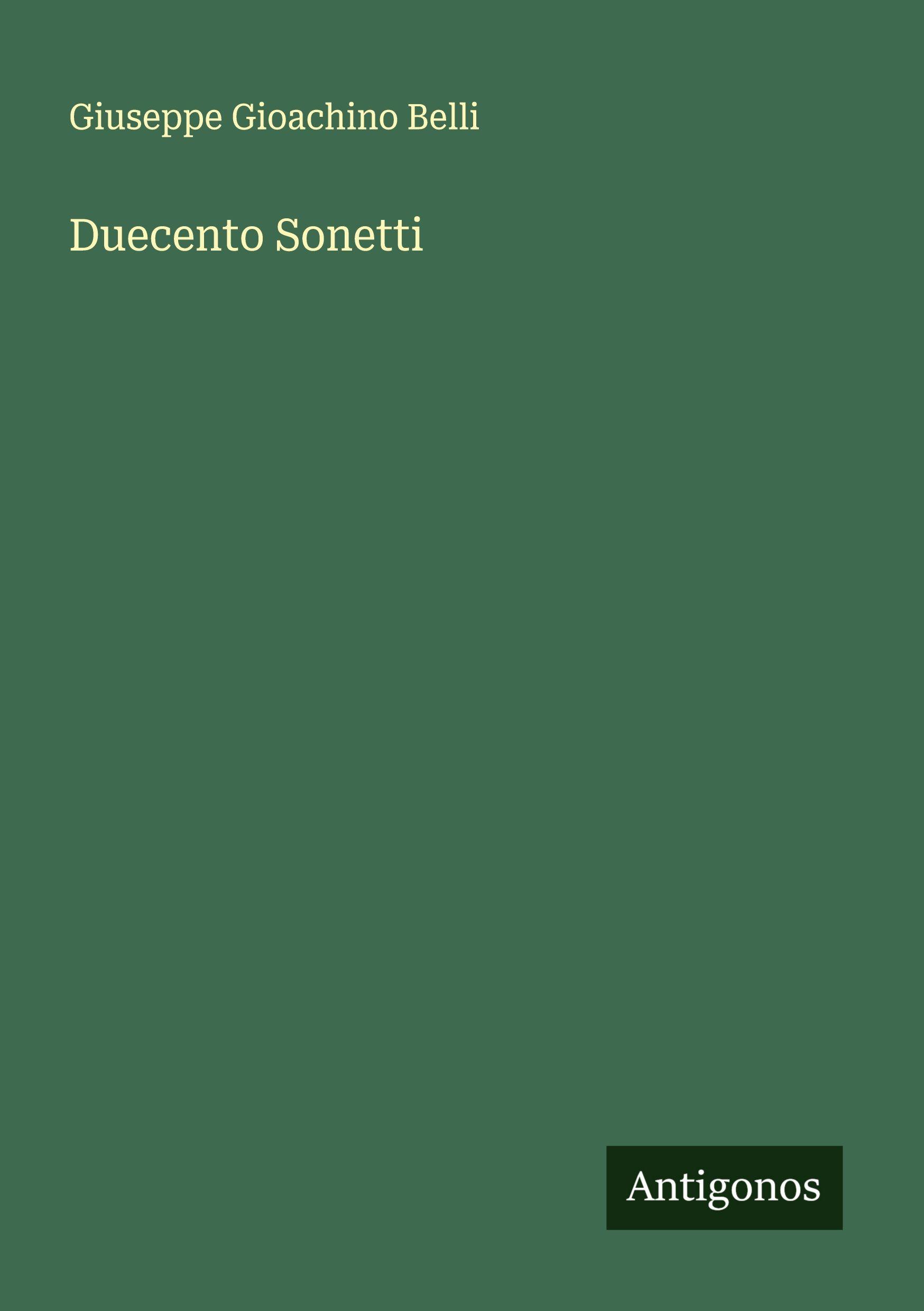 Vorderes Coverbild Duecento Sonetti