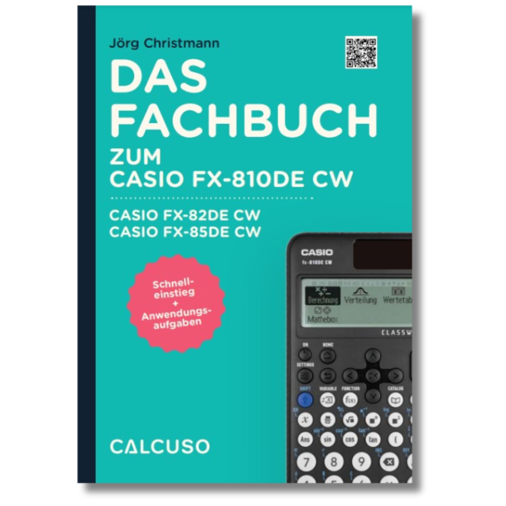Vorderes Coverbild Fachbuch zum Taschenrechner Casio FX-810DE CW, Casio FX-82DE CW, Casio FX-85DE CW