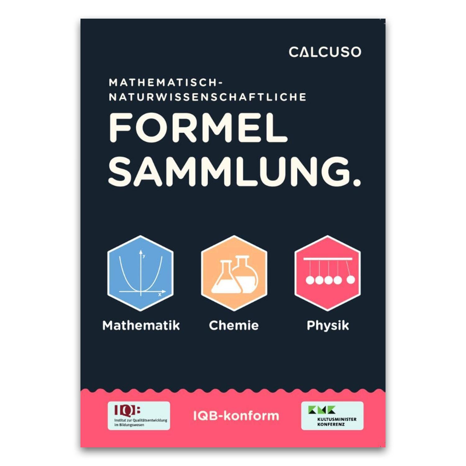 Vorderes Coverbild IQB Formelsammlung