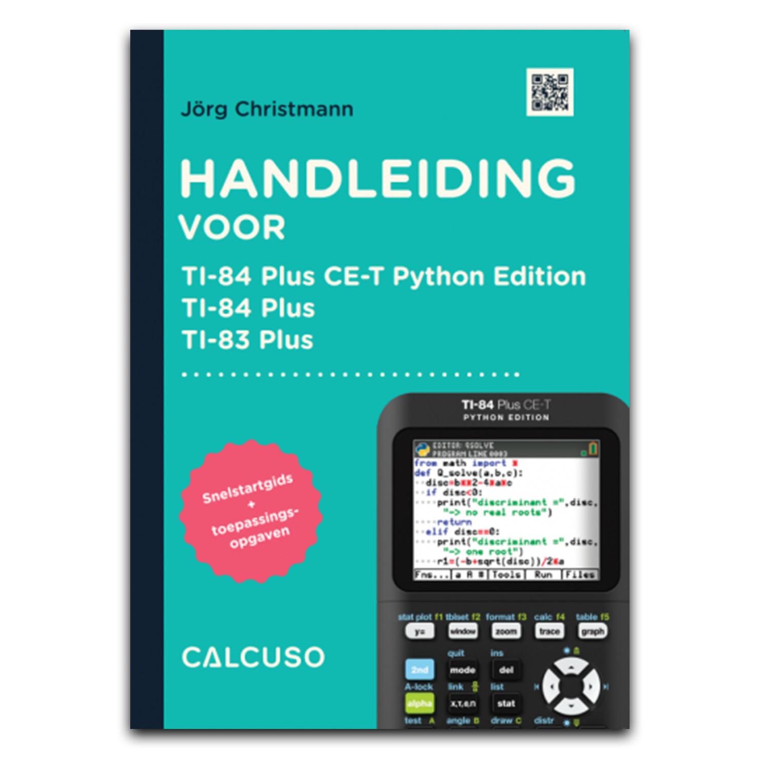 Vorderes Coverbild Handleiding voor TI 83/84/84 Plus CE-T Python Edition