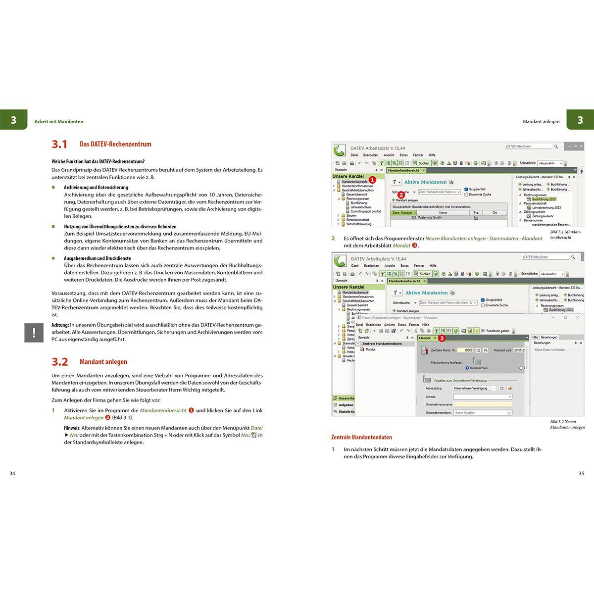 Beispielinhalt (Bild) Praxisnahe Finanzbuchhaltung für SKR03 mit DATEV Kanzlei-Rechnungswesen