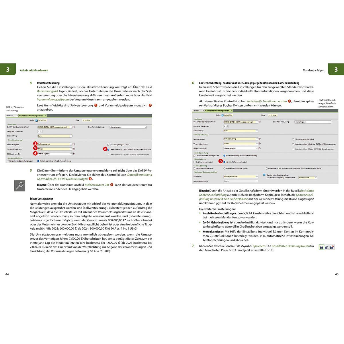 Beispielinhalt (Bild) Praxisnahe Finanzbuchhaltung für SKR03 mit DATEV Kanzlei-Rechnungswesen