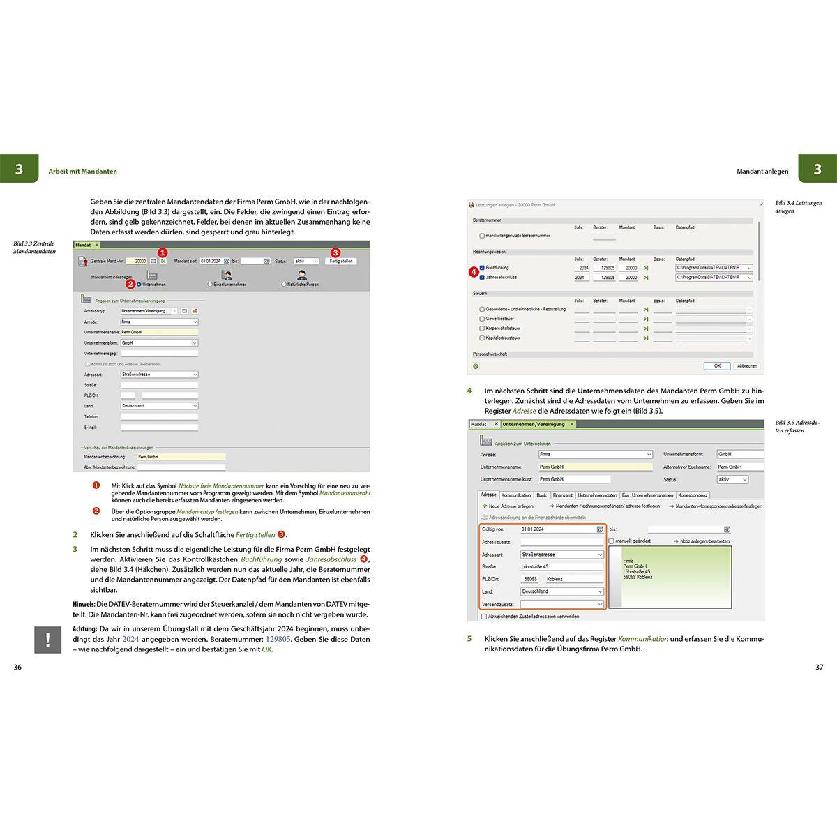 Beispielinhalt (Bild) Praxisnahe Finanzbuchhaltung für SKR03 mit DATEV Kanzlei-Rechnungswesen