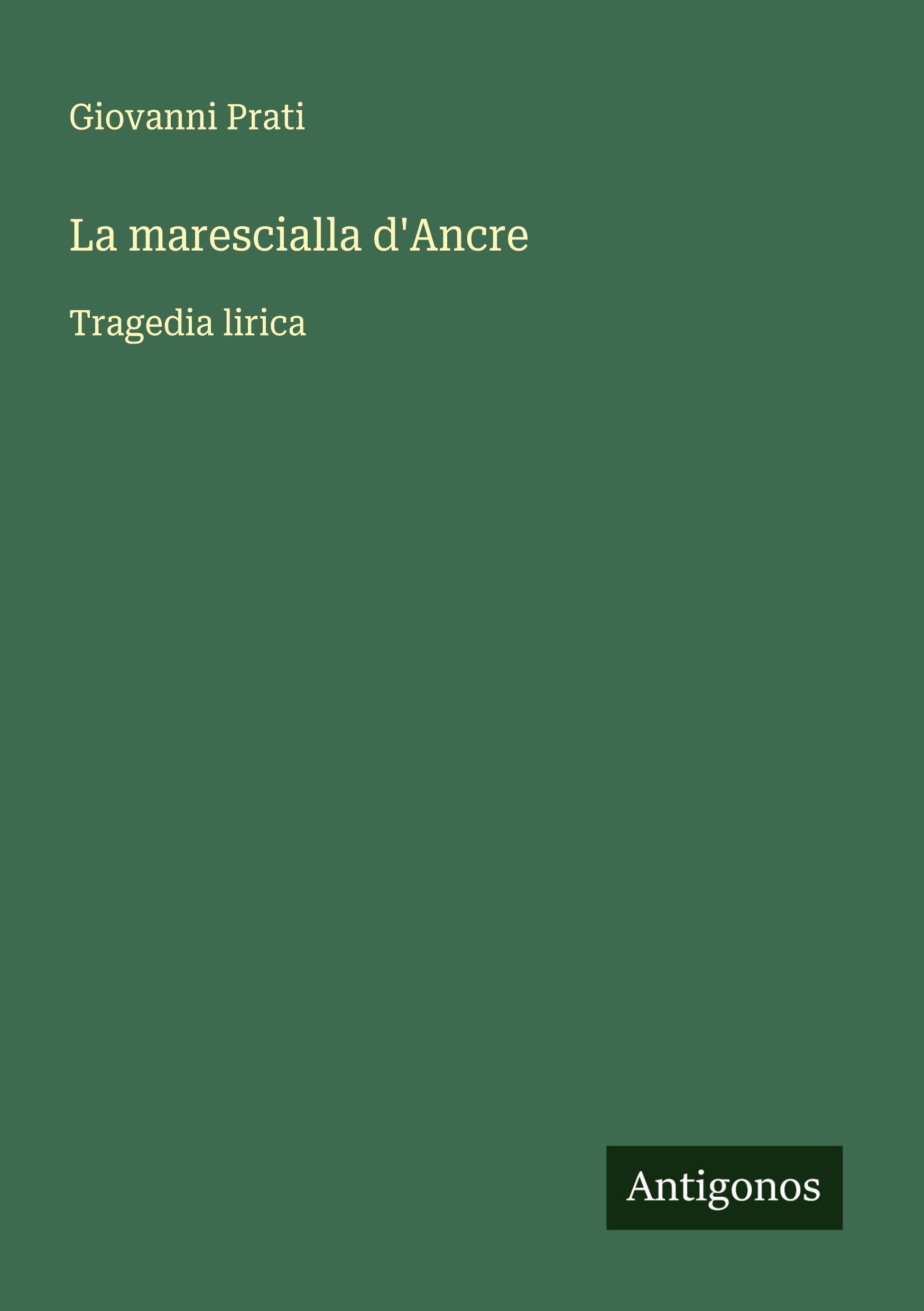 Vorderes Coverbild La marescialla d'Ancre