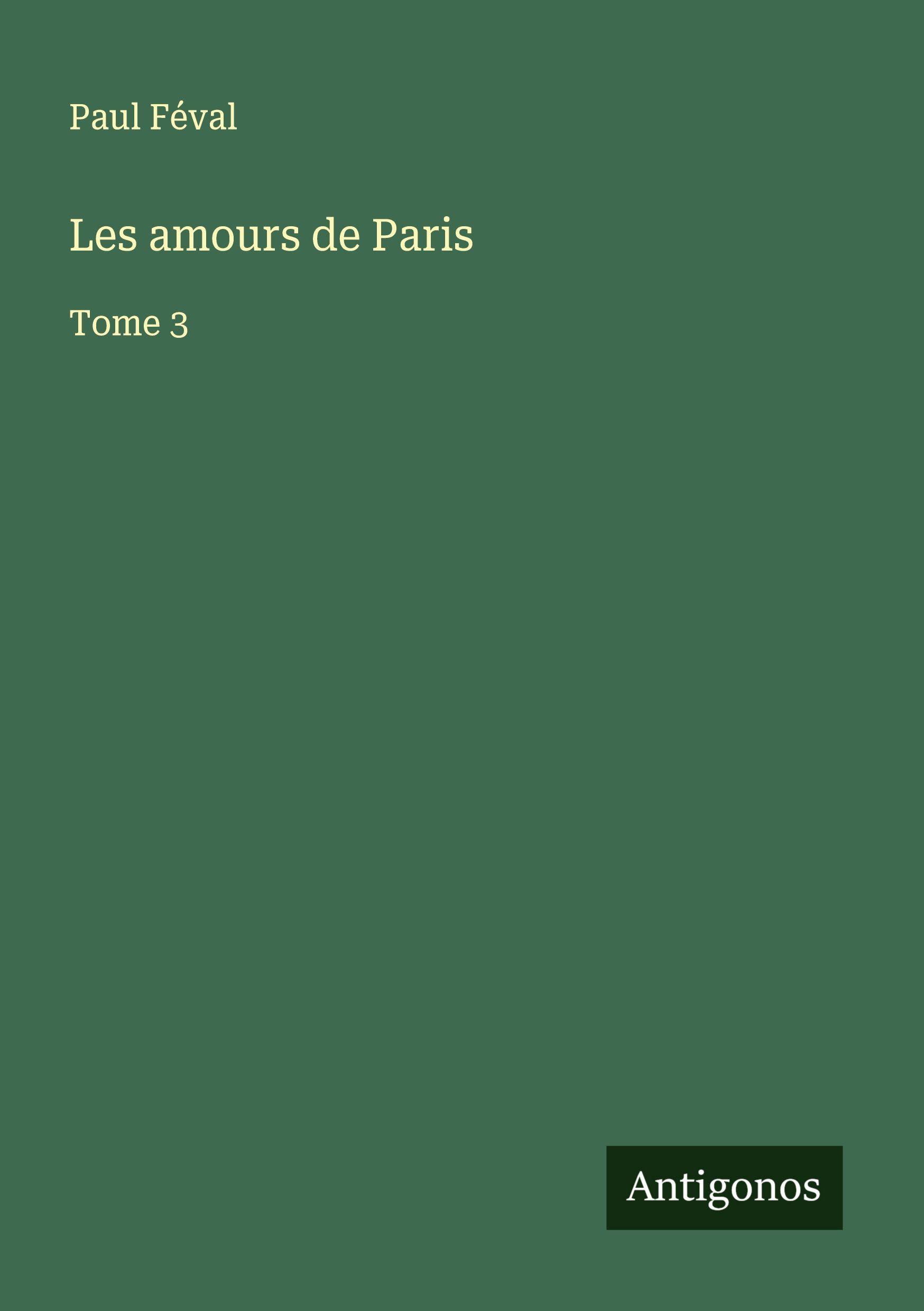 Vorderes Coverbild Les amours de Paris