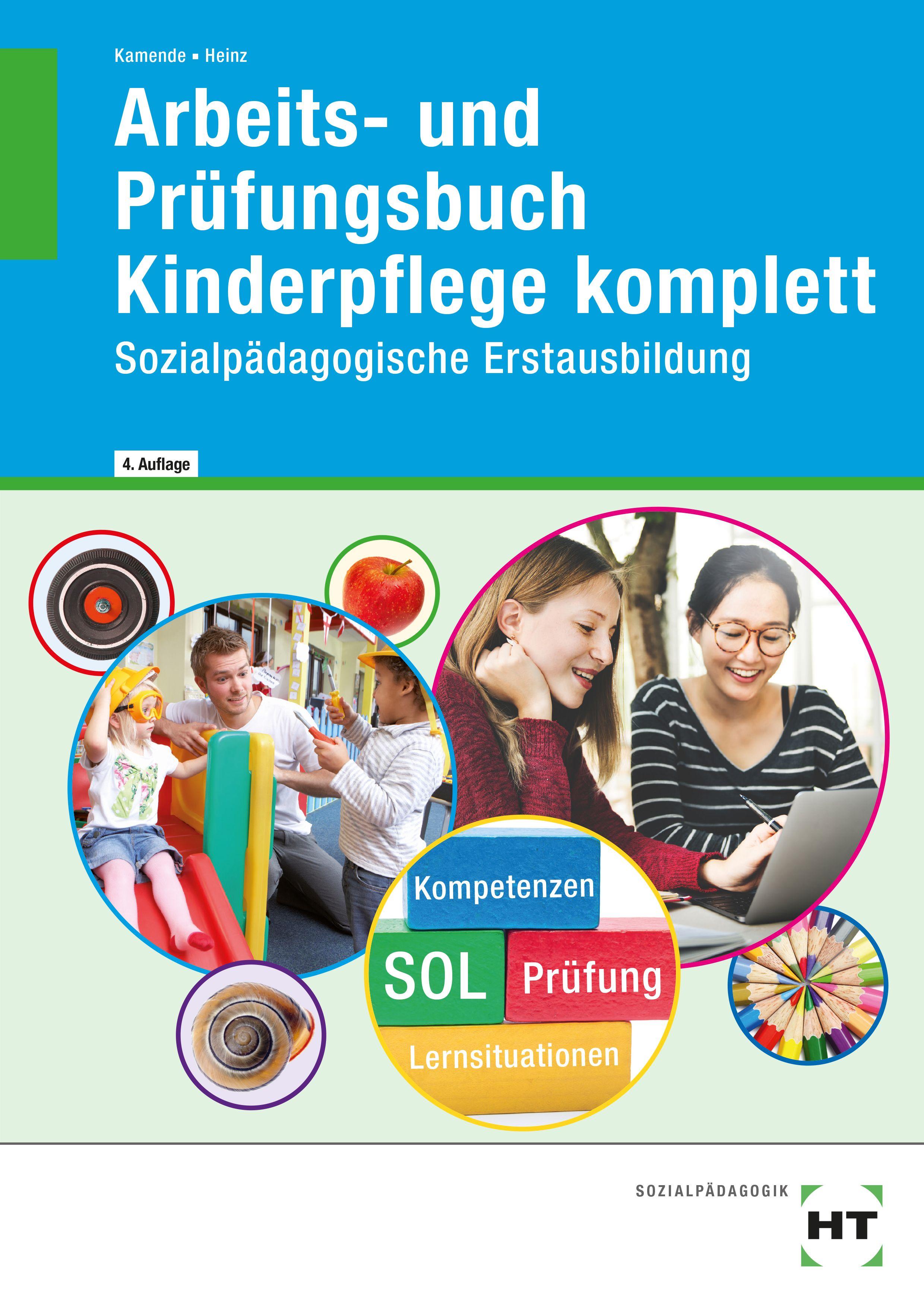 Vorderes Coverbild Arbeits- und Prüfungsbuch Kinderpflege komplett