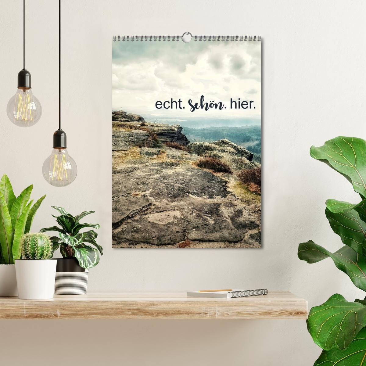 Beispielinhalt (Bild) echt. schön. hier. (Wandkalender 2026 DIN A3 hoch), CALVENDO Monatskalender